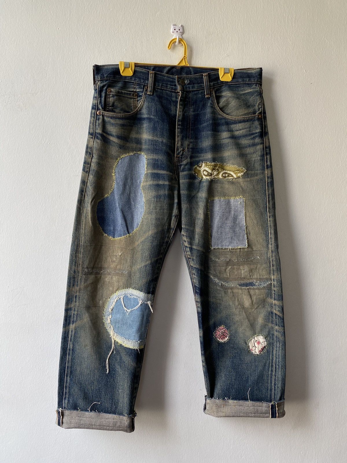 Levi's Vintage Levi’s 502XX Selvedge Rusty Distressed Denim Size US 33 - 1 Thumbnail