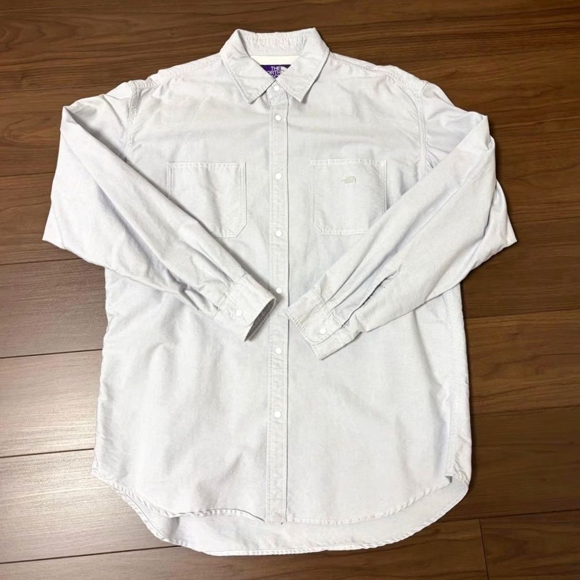 The North Face Purple Label THE NORTH FACE PURPLE LABEL Button-Down Field Shirt L Light Gray Mens Shirt Size US L / EU 52-54 / 3 - 2 Thumbnail