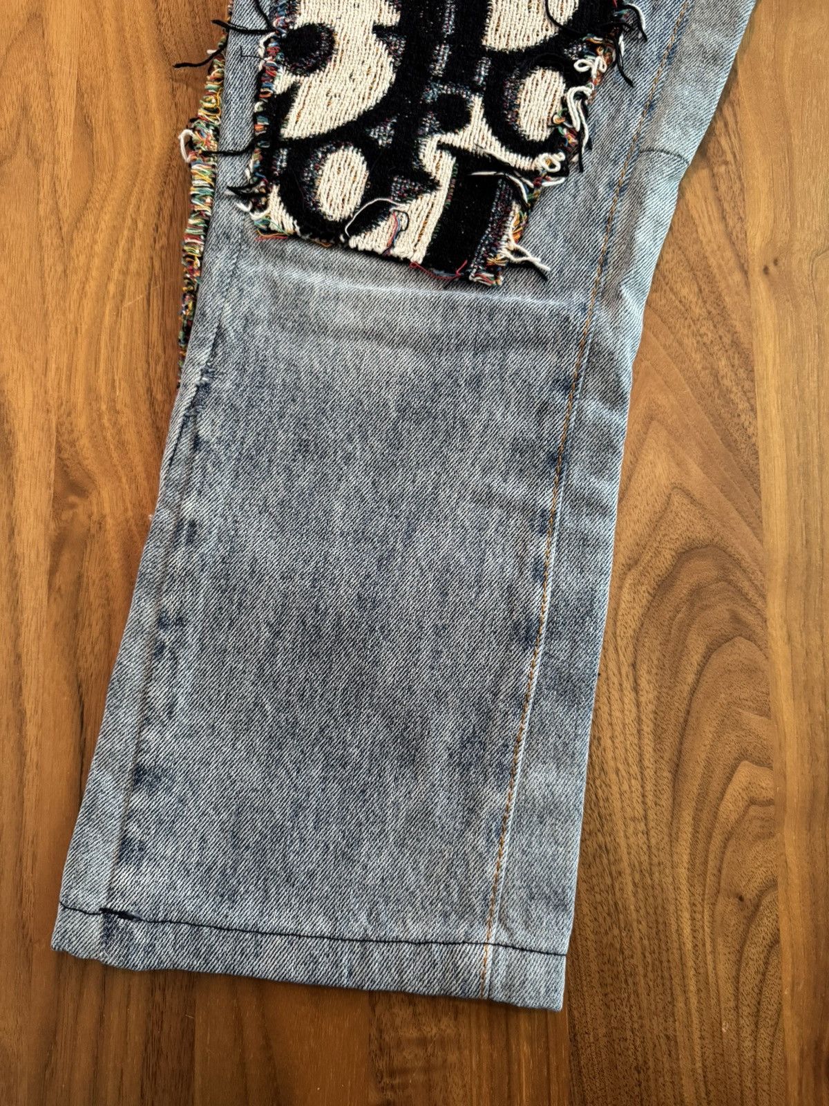 MNML Custom Dior Logo Rug Jeans Size US 30 / EU 46 - 4 Thumbnail