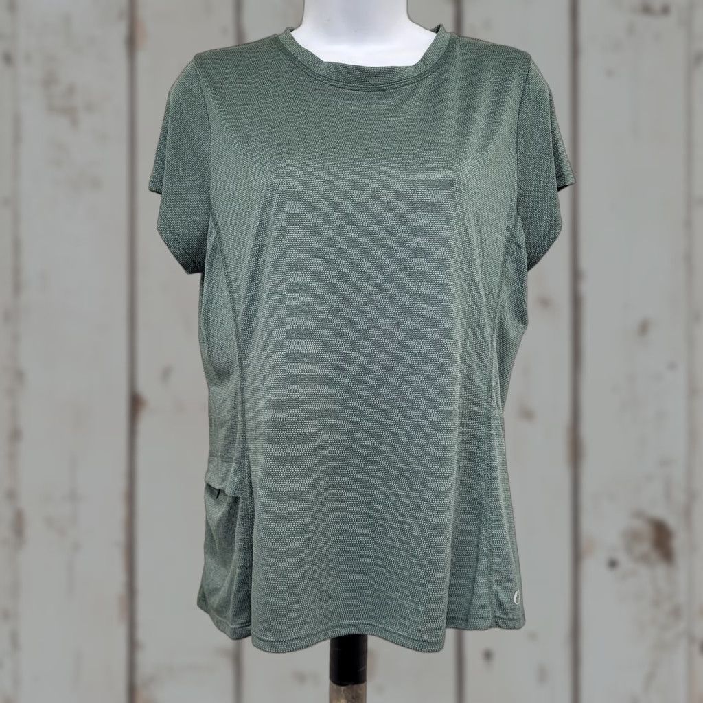 Vintage The American Outdoorsman Shirt Women L Sage Green Short Sleeve Casual Knit Polyester Basic Summer Outdoor Size L / US 10 / IT 46 - 1 Thumbnail