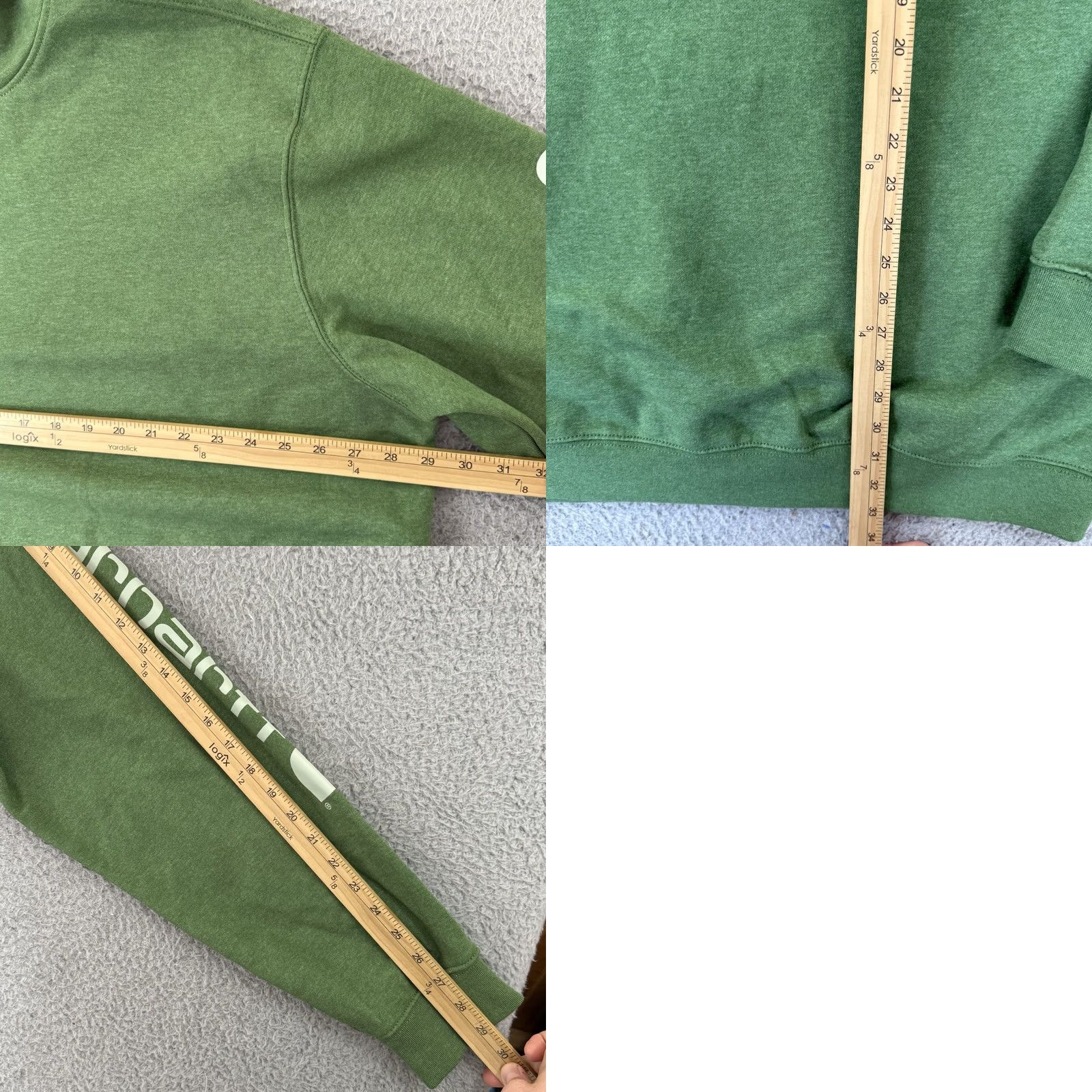 Carhartt Vintage Carhartt Sweatshirt Men 2XL Green Hoodie Loose Original Fit Fleece Work Outdoor Size US XXL / EU 58 / 5 - 8 Thumbnail