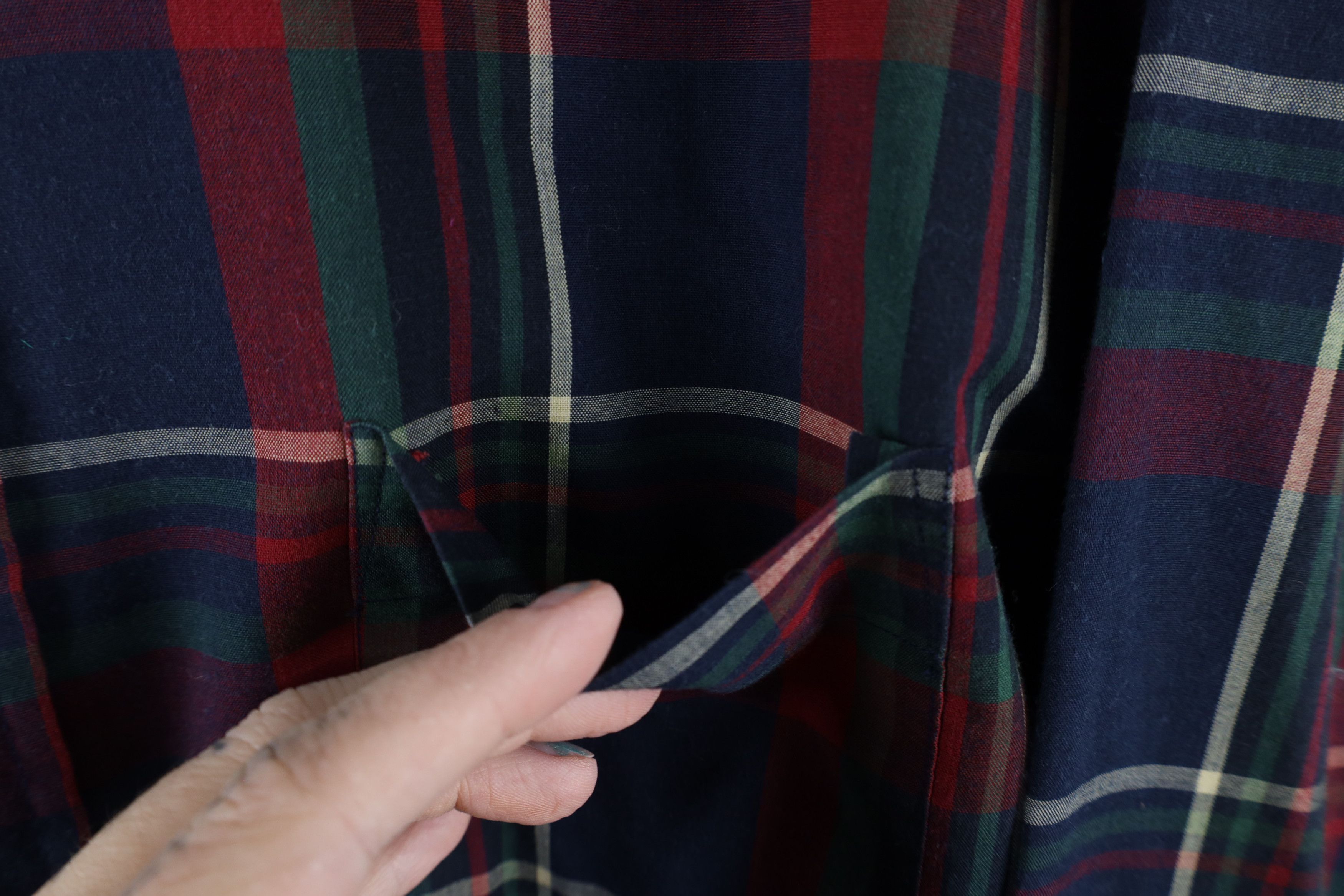 Vintage Vintage 90s Streetwear Needle Tailoring Button Down Shirt Size US XL / EU 56 / 4 - 4 Thumbnail