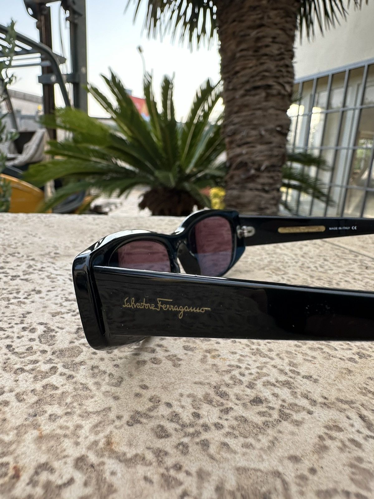 Salvatore Ferragamo Salvatore Ferragamo Sunglasses Black 2007 Size ONE SIZE - 4 Thumbnail