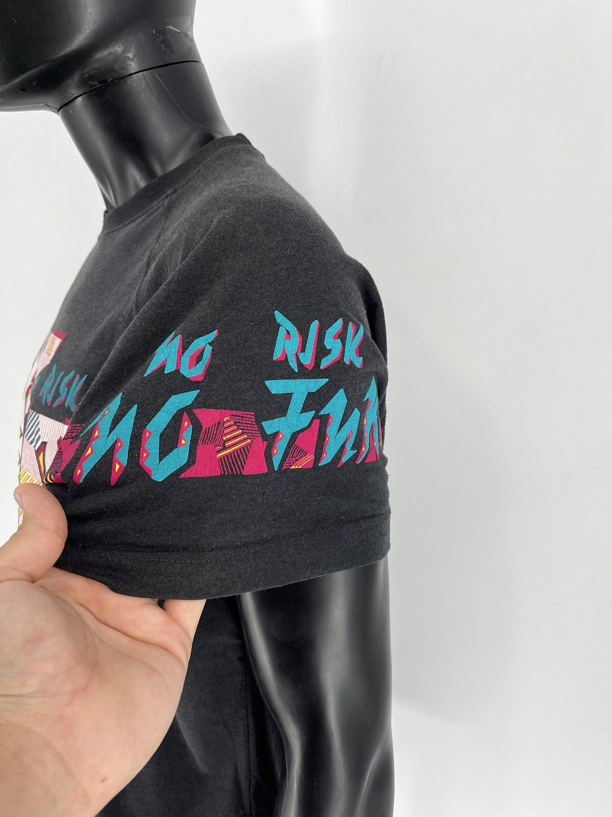 Adidas × Vintage Adidas Vintage Originals No risk No Fun 90's Tee T-shirt Size US M / EU 48-50 / 2 - 8 Thumbnail