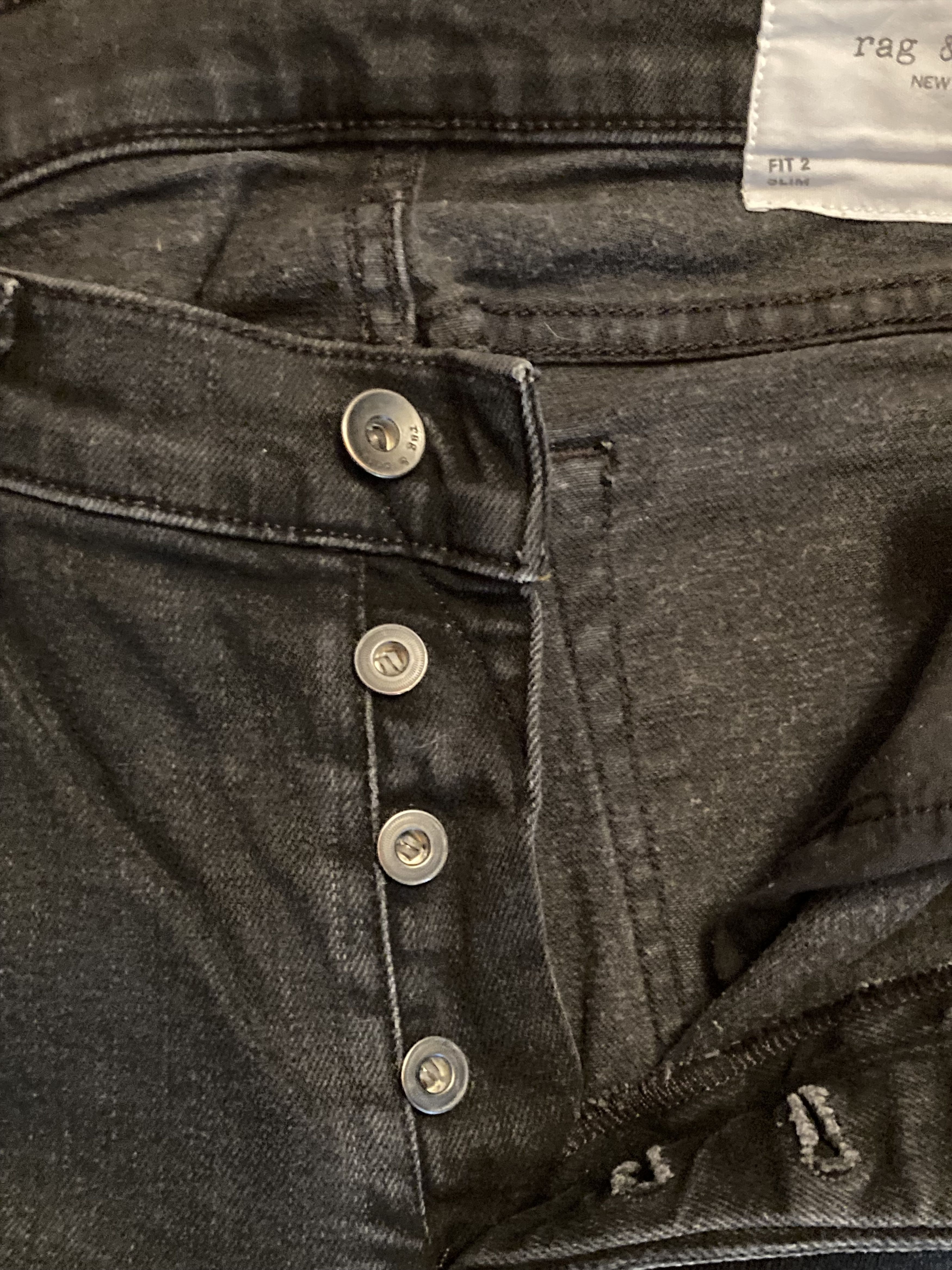 Rag & Bone RAG & BONE denim jeans fit 2 black wash size 32/48 Size US 32 / EU 48 - 3 Thumbnail