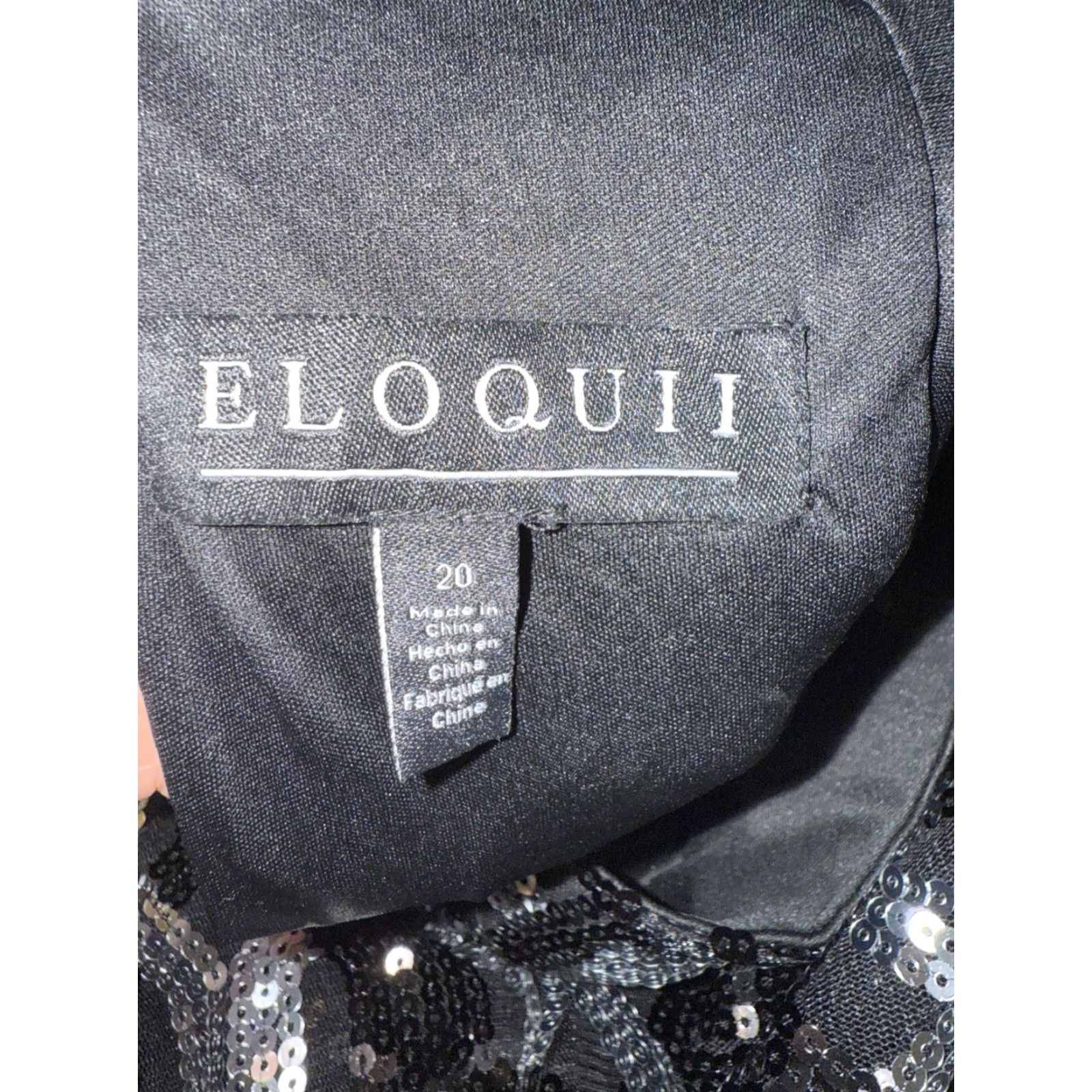 Vintage VINTAGE Eloquii Womens Mini Dress Silver Sequin Cowl Back Party Cocktail Plus 20 Womens Size 3XL / US 20-22 - 3 Thumbnail