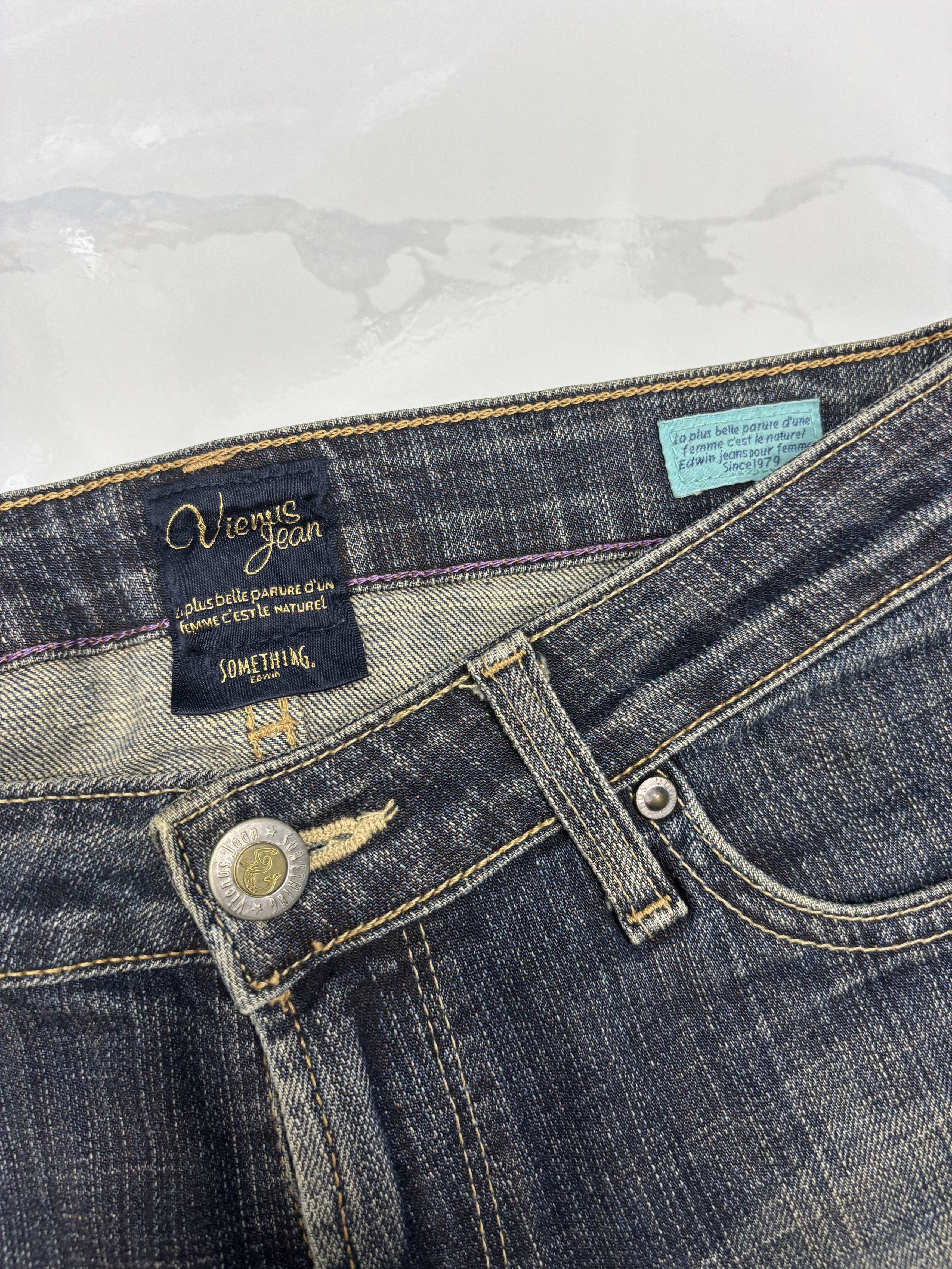 If Six Was Nine 💥VIENUS JEAN FLARED EDWIN SOMETHING BOOTCUT DENIM JEANS Size 26" / US 2 / IT 38 - 9 Thumbnail