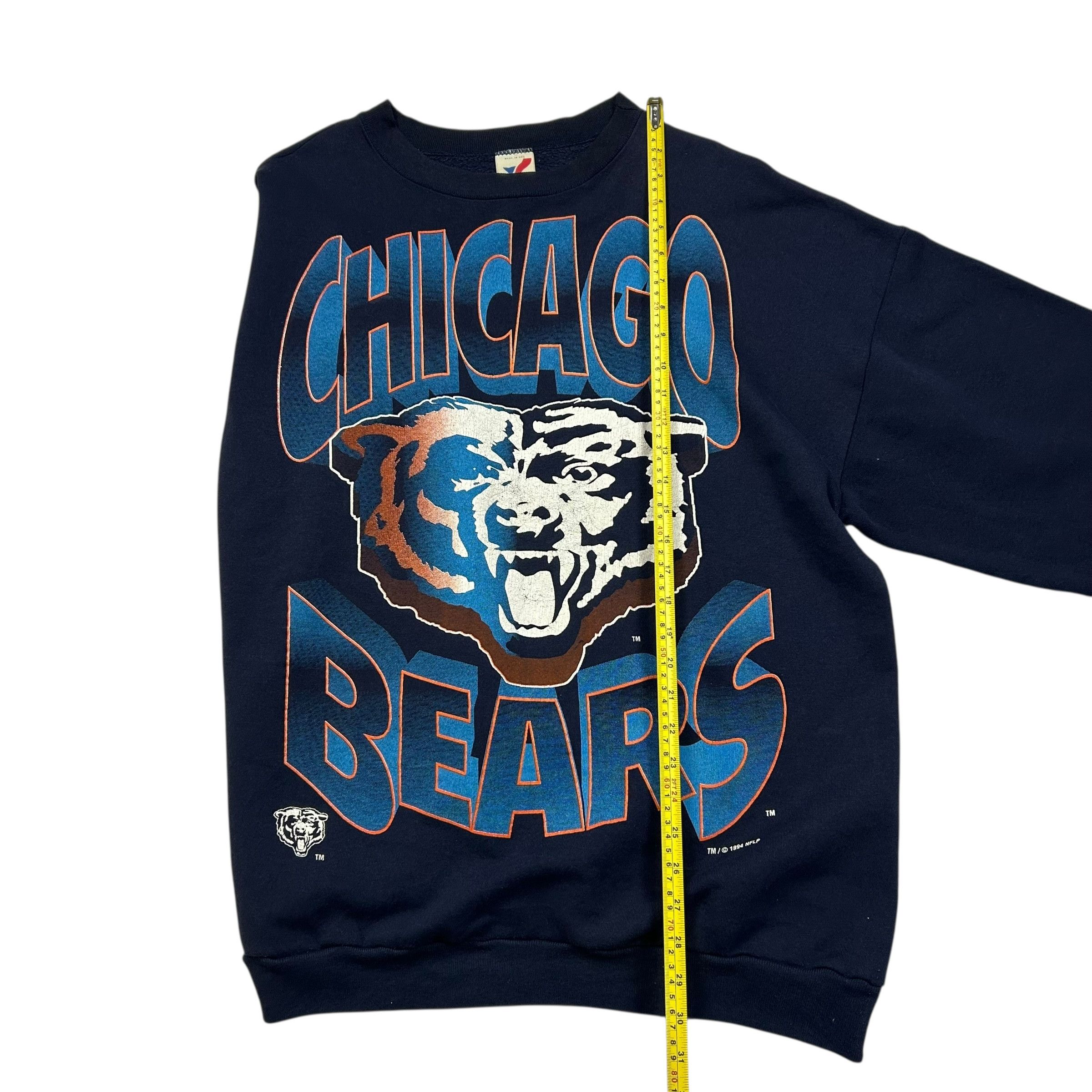 NFL VTG 90s CHICAGO BEARS 1994 ARTEX SPELL OUT SWEATSHIRT Size US XXL / EU 58 / 5 - 7 Thumbnail