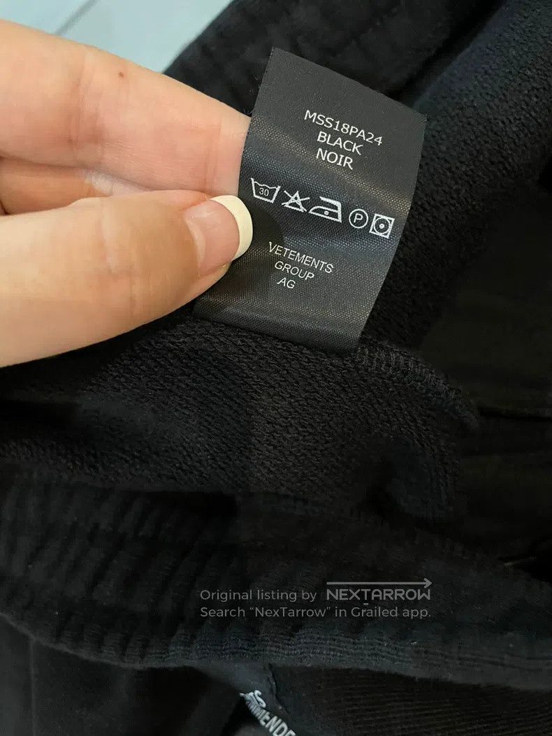 Vetements Vetements size XS Ribbon Black Casual Men's Pants Size US 27 - 8 Thumbnail