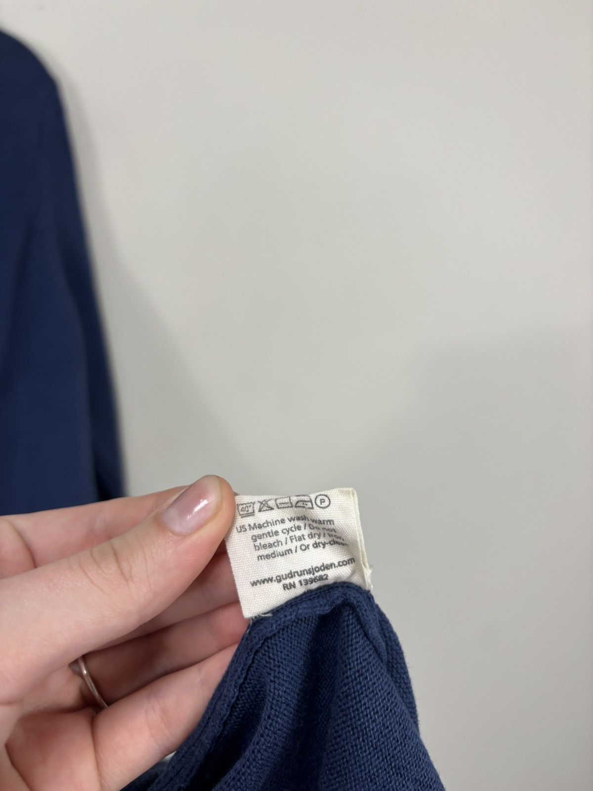 Gudrun Sjoden Gudrun Sjoden Women’s Blue Relaxed Pockets Long Sleeve Dress Size L / US 10 / IT 46 - 10 Thumbnail