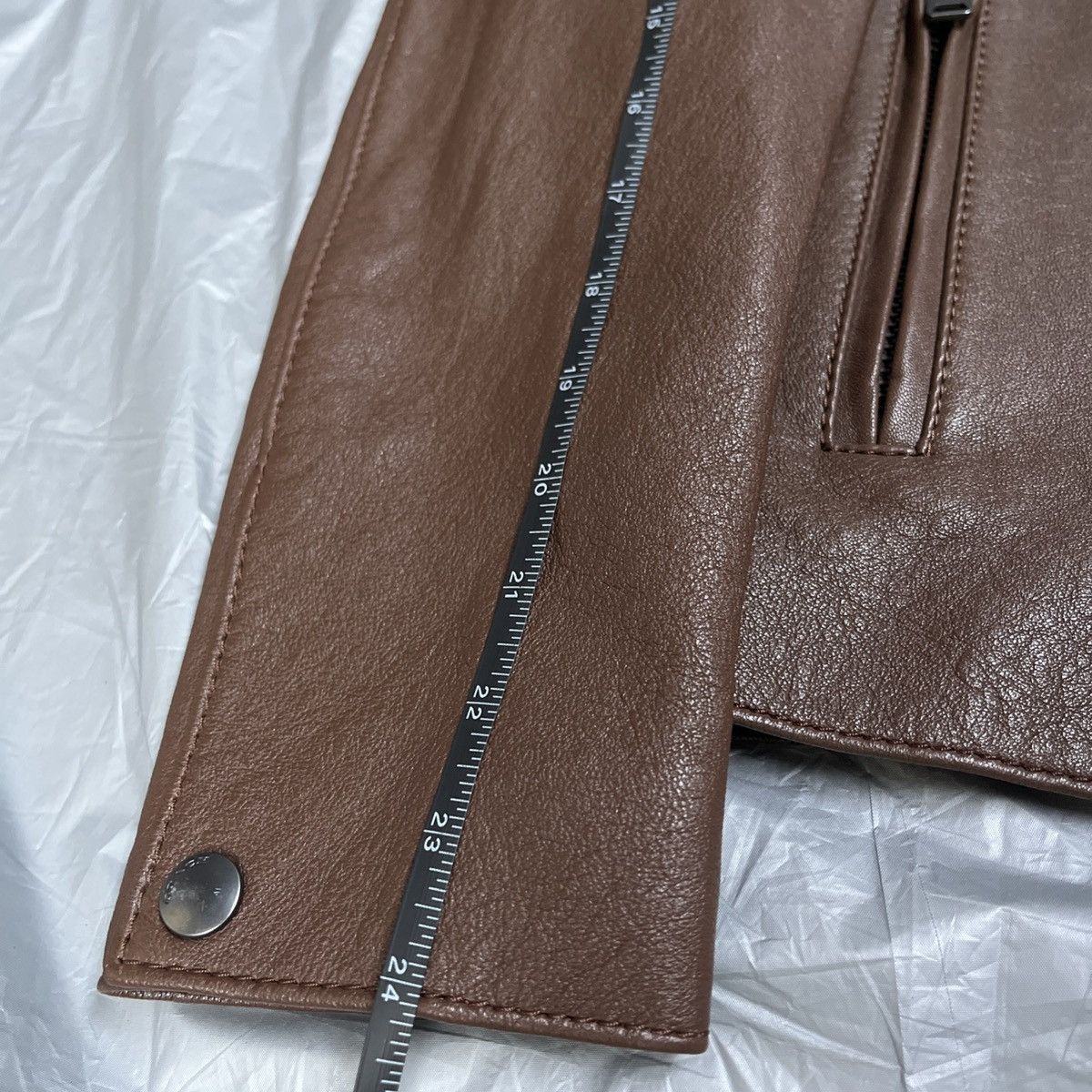 Coach Coach Brown Leather Racer Jacket Size S (Zara, Diesel) Size US S / EU 44-46 / 1 - 9 Thumbnail