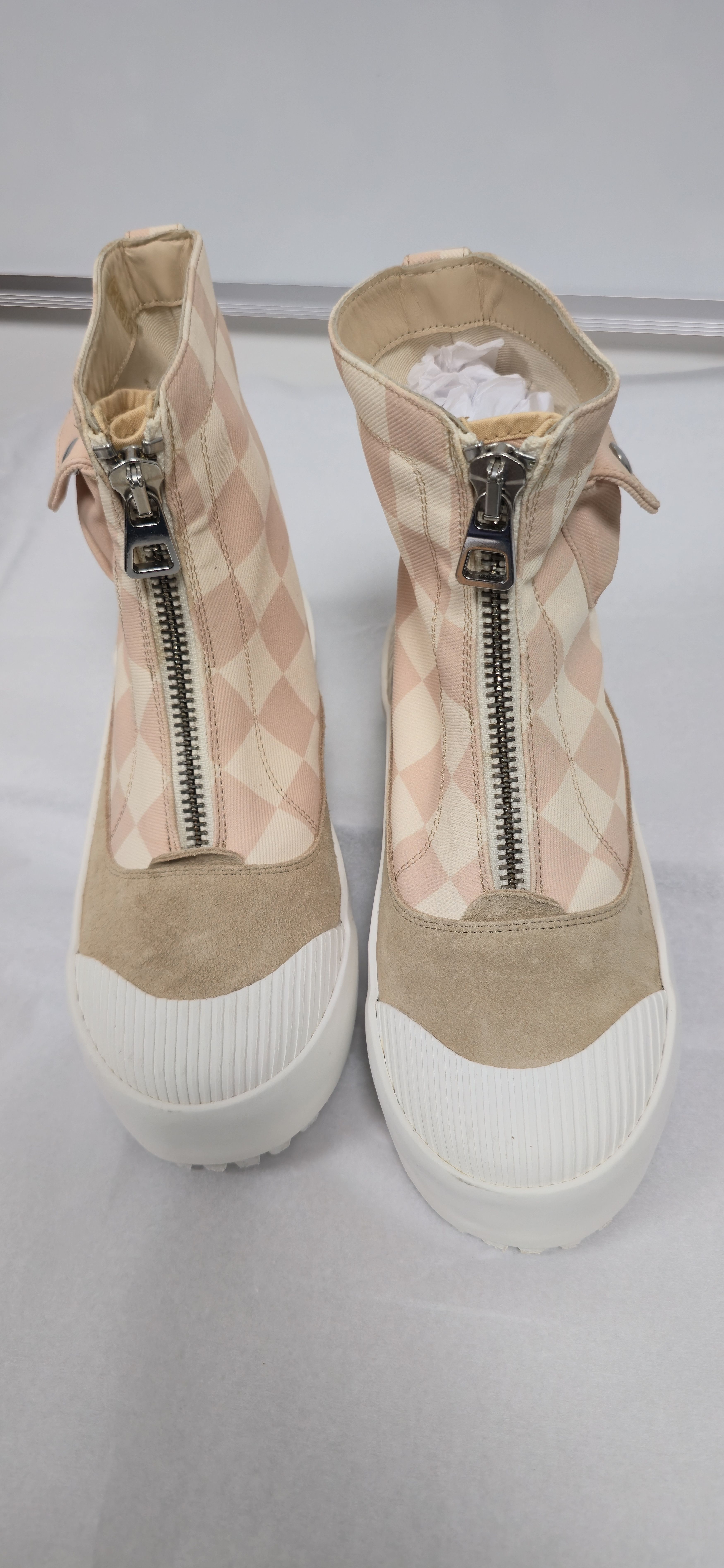 JW Anderson Checkerboard Zip Cargo Pocket Boots RRP $400 Size US 7 / IT 37 - 1 Thumbnail