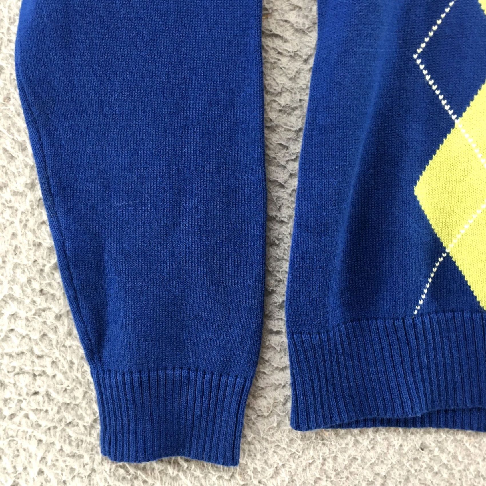 Cherokee Cherokee Pullover Sweater Womens S Blue Plaid VNeck Knit NEW Size S / US 4 / IT 40 - 6 Thumbnail