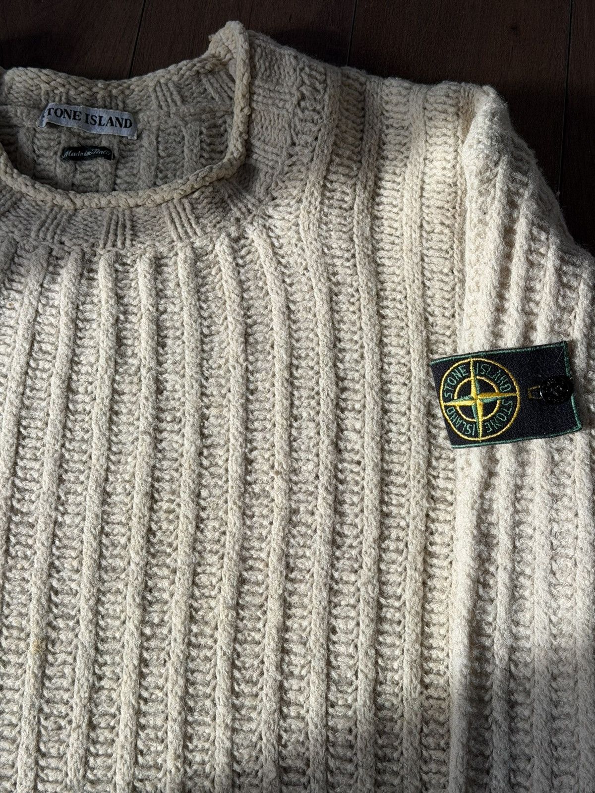 Stone Island Stone Island Ribbed Wool Knit Sweater Size US XL / EU 56 / 4 - 1 Thumbnail