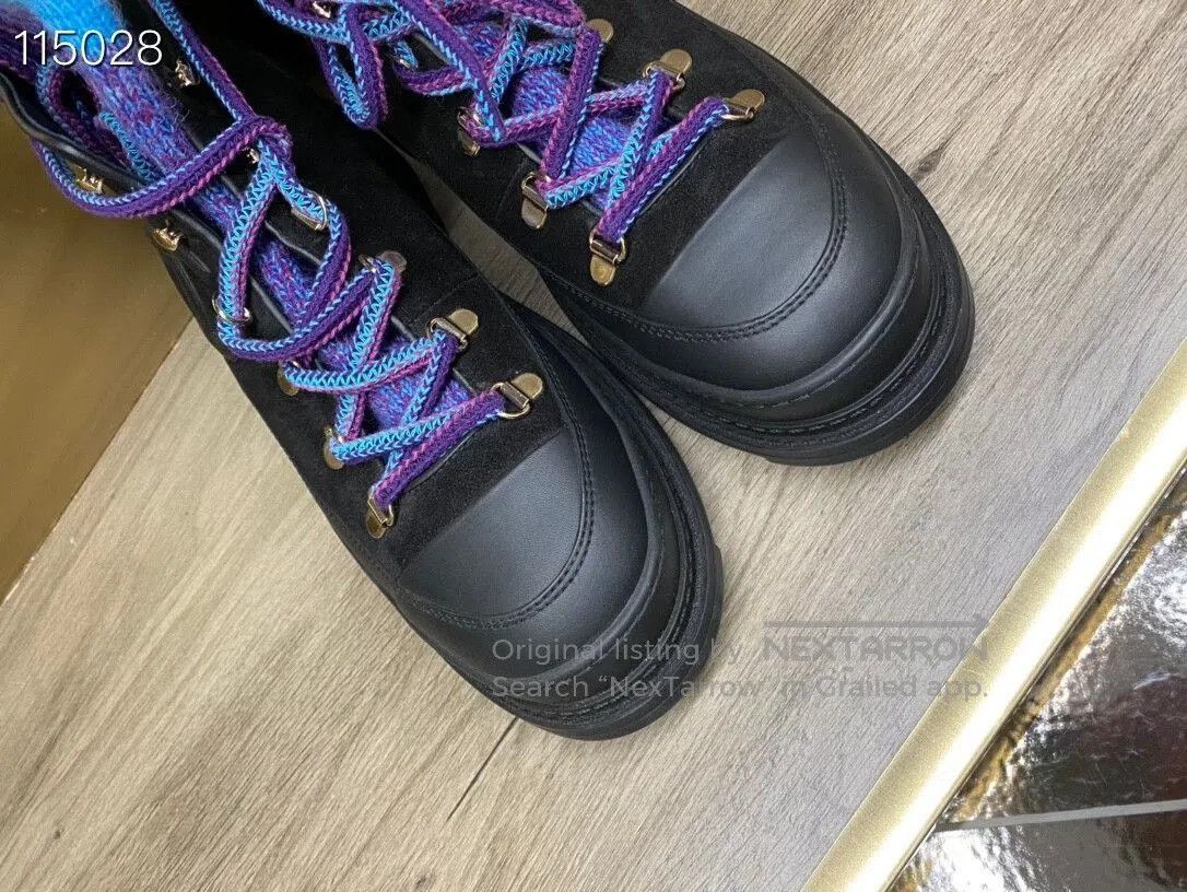 Chanel Chanel Autumn Winter Colorblock Boots. Size US 7 / IT 37 - 3 Thumbnail