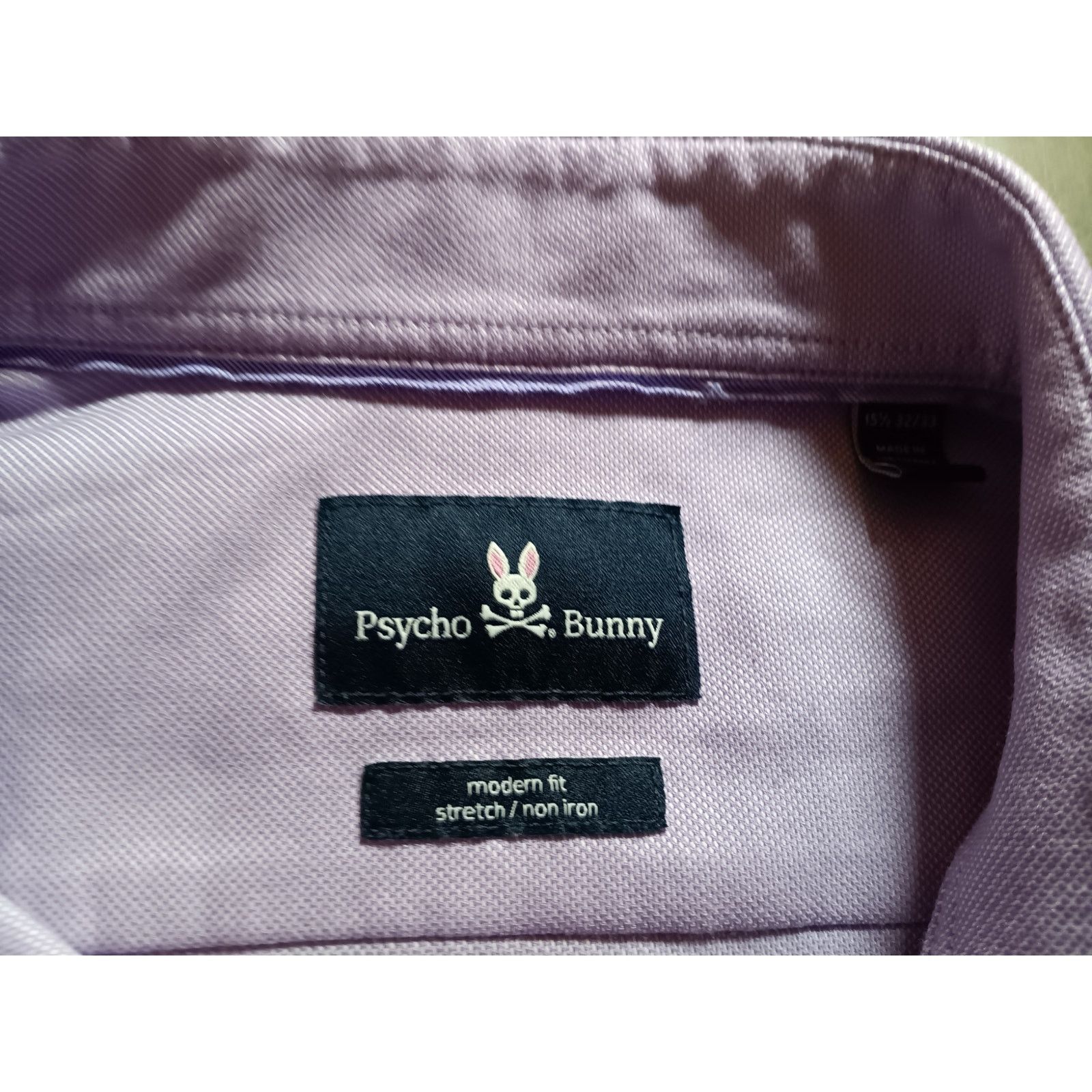 Psycho Bunny Psycho Bunny Light Purple Button Up Shirt Medium Size US M / EU 48-50 / 2 - 3 Thumbnail