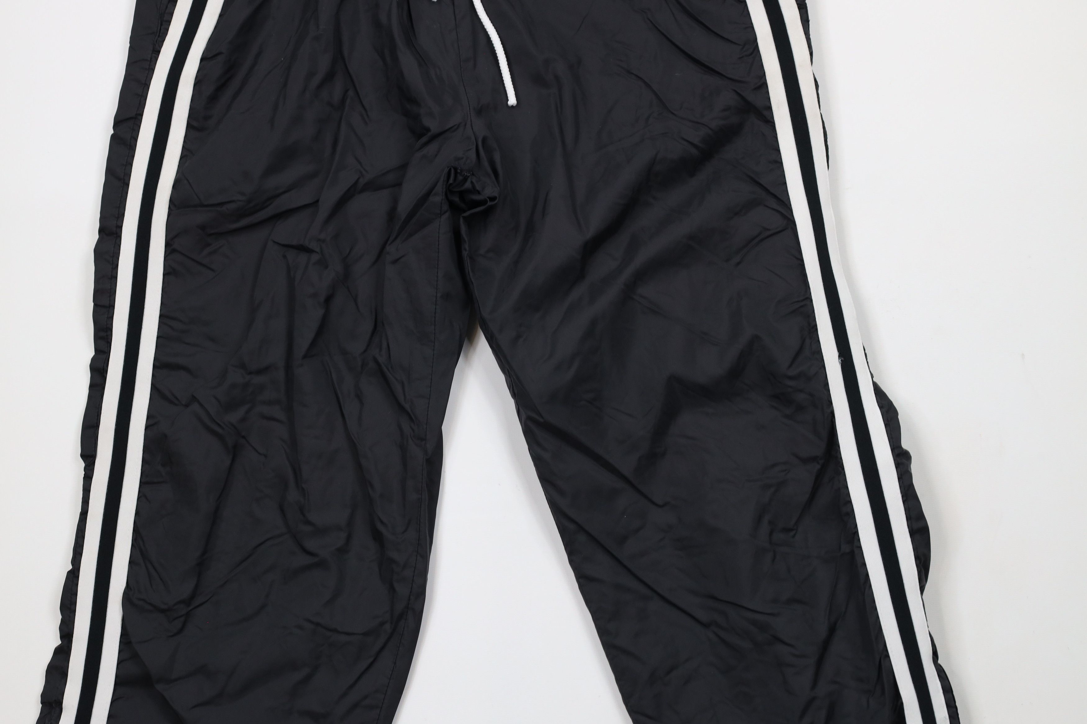 Vintage Vintage 90s Streetwear Striped Lined Joggers Pants Black Size US 34 / EU 50 - 3 Thumbnail
