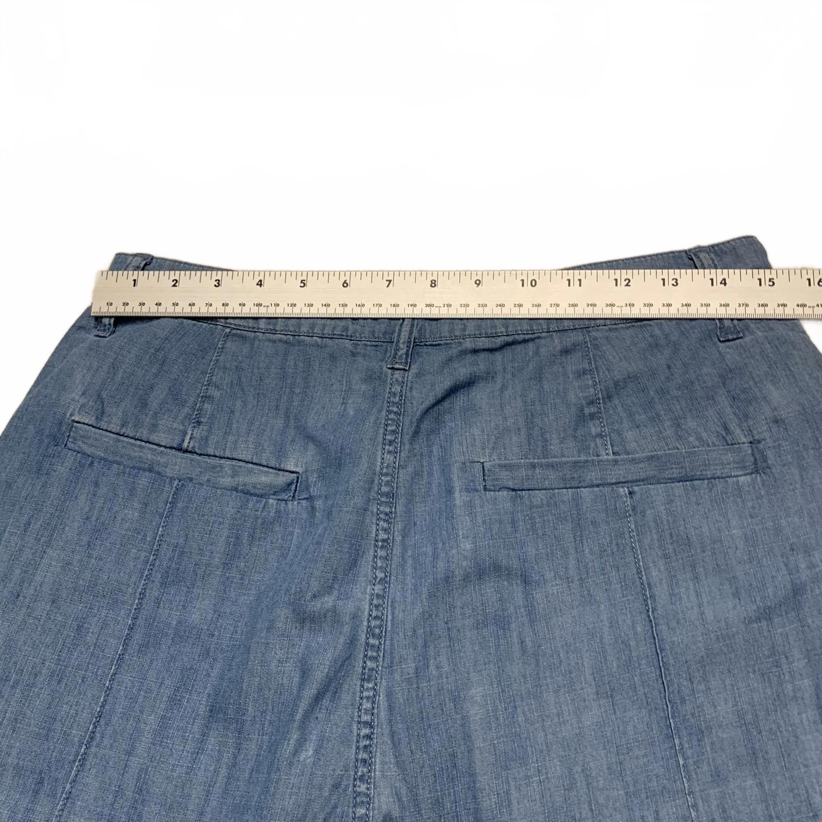 Madewell Madewell Women's Sz 28 Blue Chambray Bermuda Shorts W30 Size 28" / US 6 / IT 42 - 4 Thumbnail