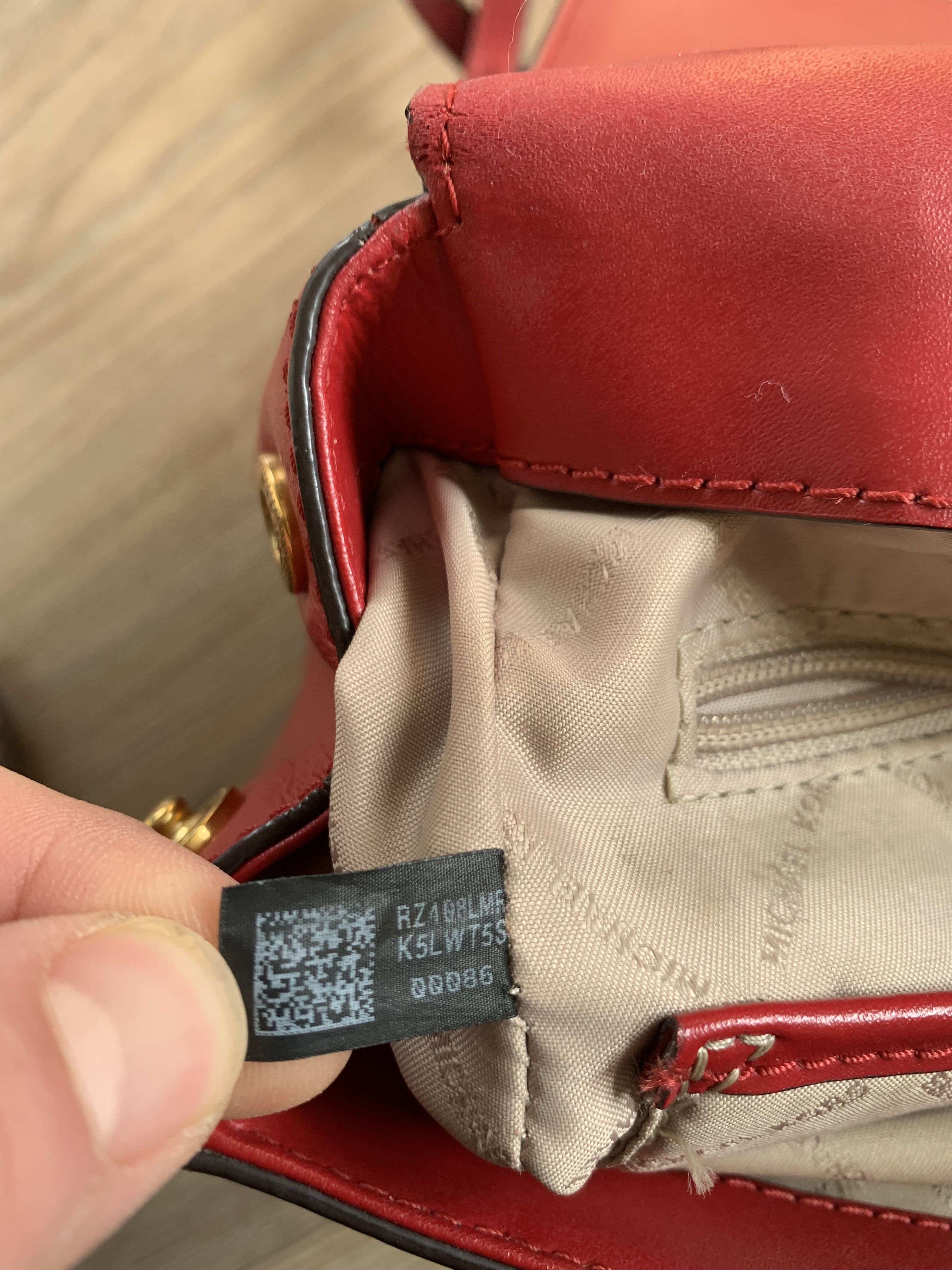 Michael Kors Michael Kors Red Leather Mindy Backpack Size ONE SIZE - 12 Thumbnail