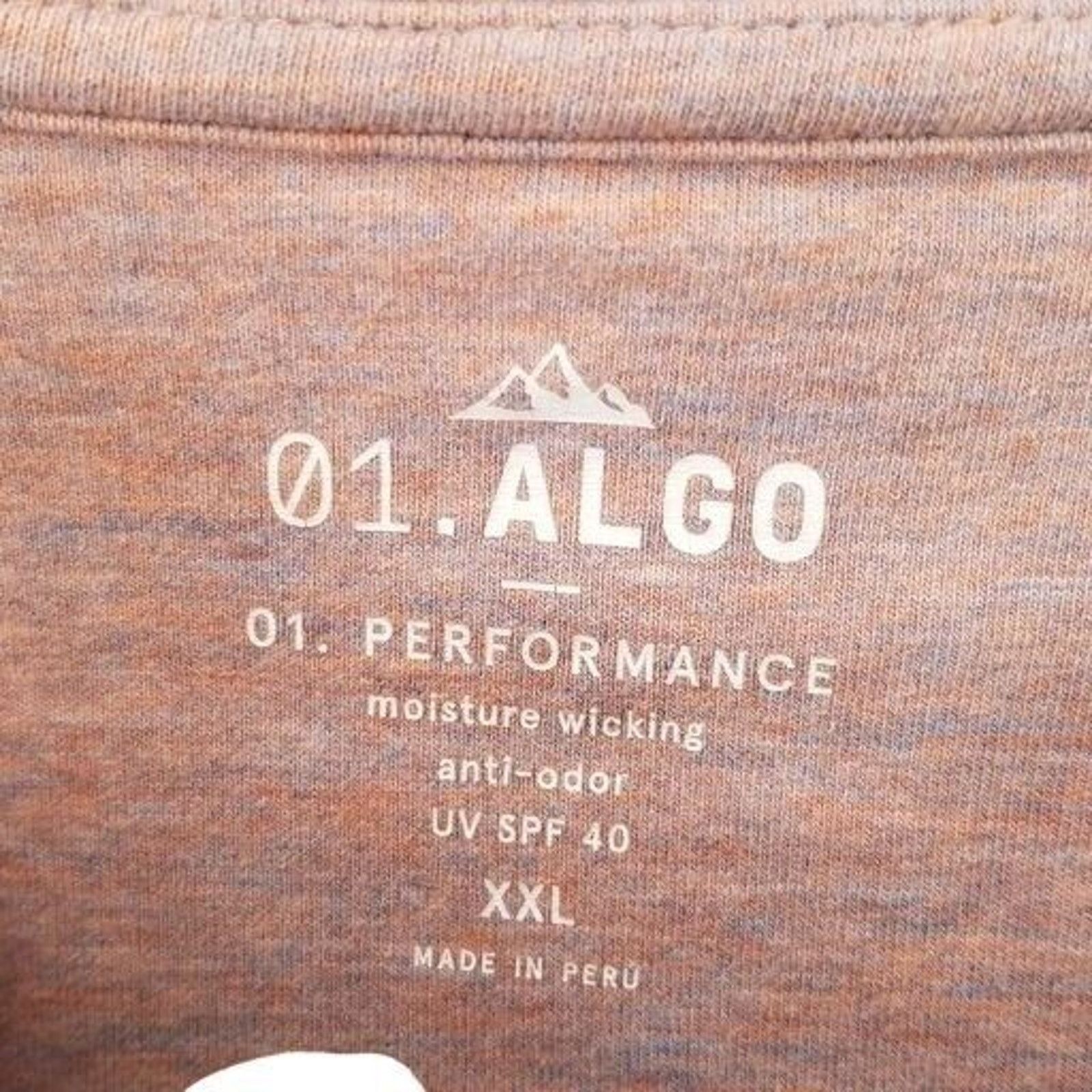 Aldo 01. Algo Mens Henley Size XXL Purple Stretch Performance Size US XXL / EU 58 / 5 - 6 Thumbnail
