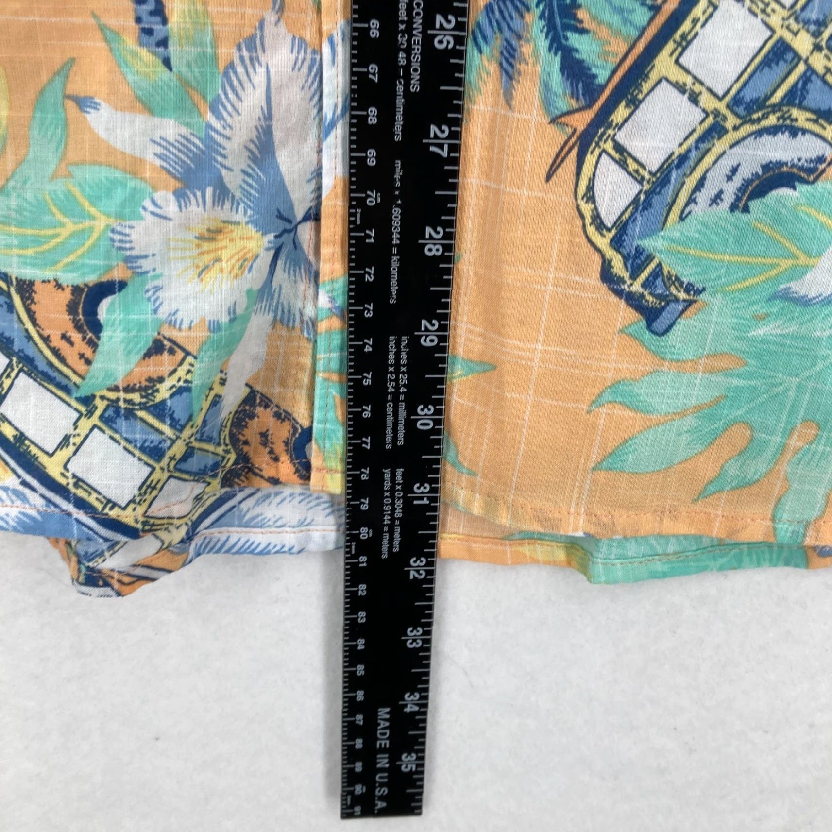 Izod IZOD Saltwater Shirt 2XL Mens Caramel Cream Dockside Hawaiian Floral Cotton NWT Size US XXL / EU 58 / 5 - 6 Thumbnail