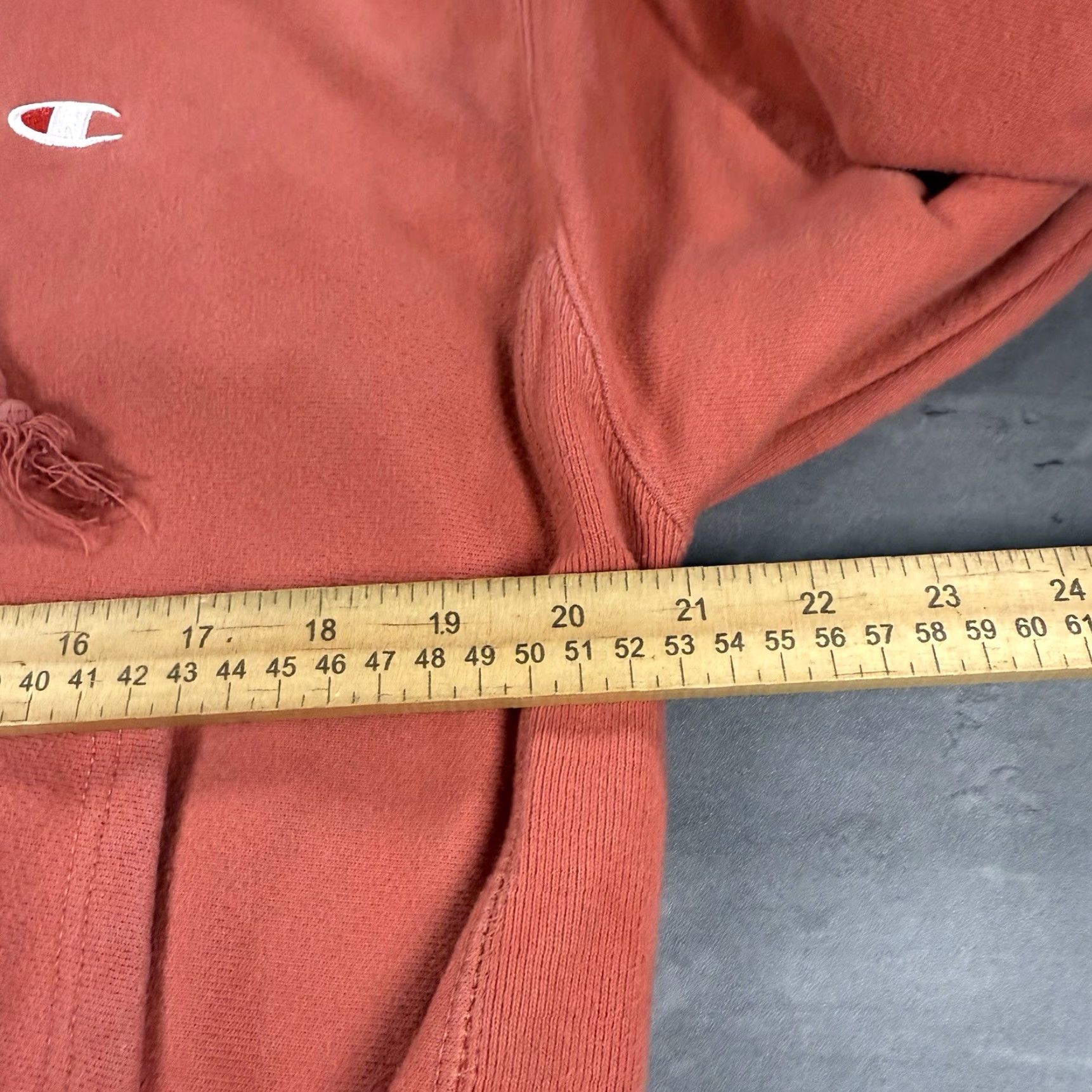 Champion VINTAGE Champion Hoodie Adult Small Salmon Peach Reverse Weave Sweatshirt Baggy Size US S / EU 44-46 / 1 - 6 Thumbnail