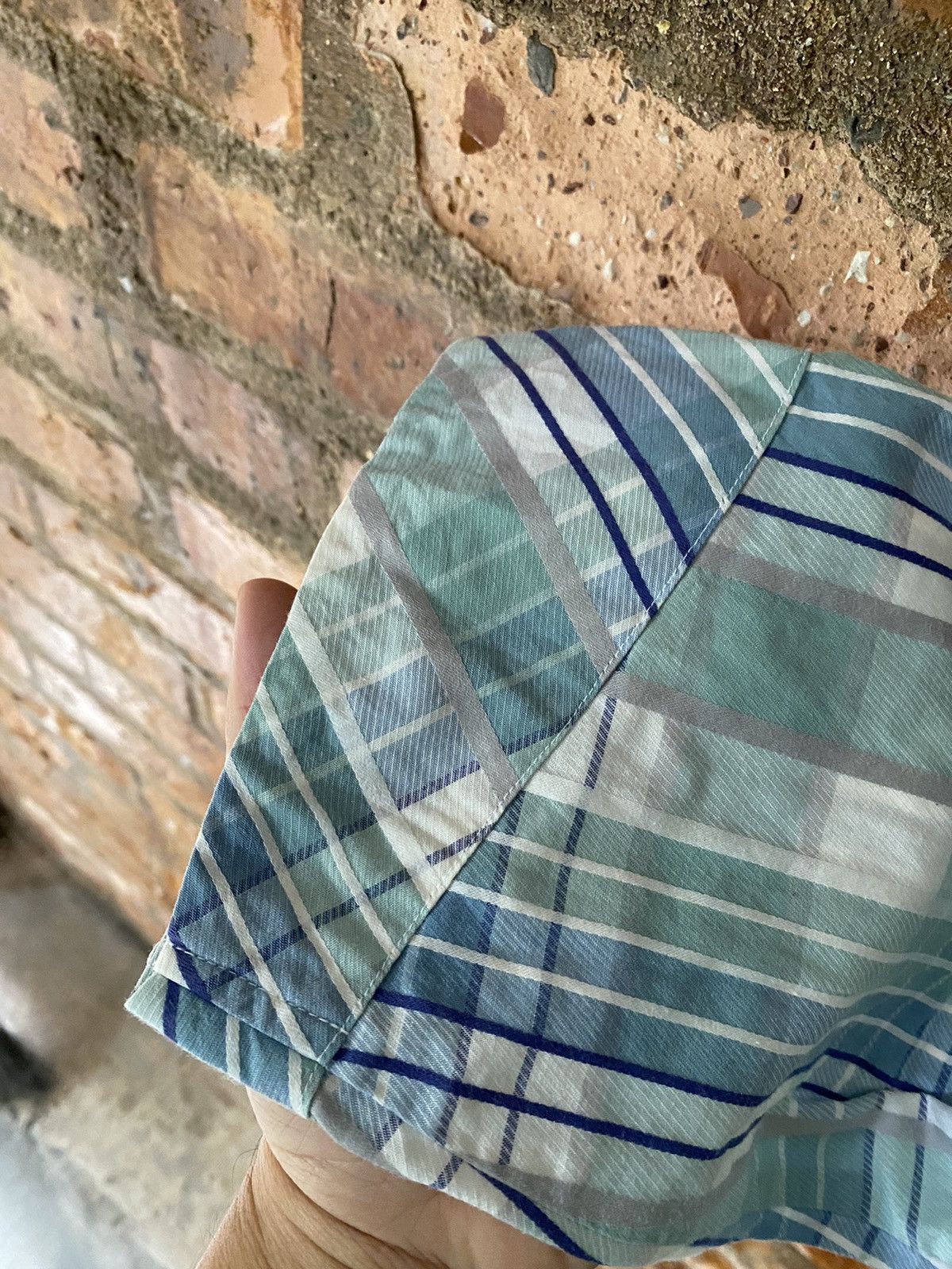 Celine 🔥1990s check stripe sleep shirt Size US L / EU 52-54 / 3 - 8 Thumbnail