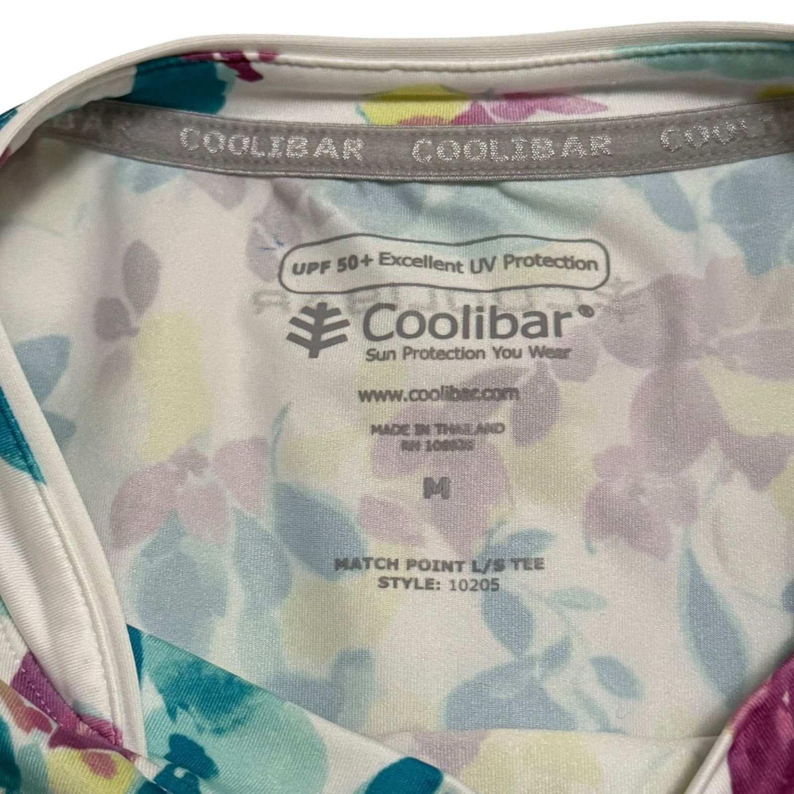 Other Coolibar Match Point Tennis Tee Sun Protection Floral Medium Size M / US 6-8 / IT 42-44 - 4 Thumbnail