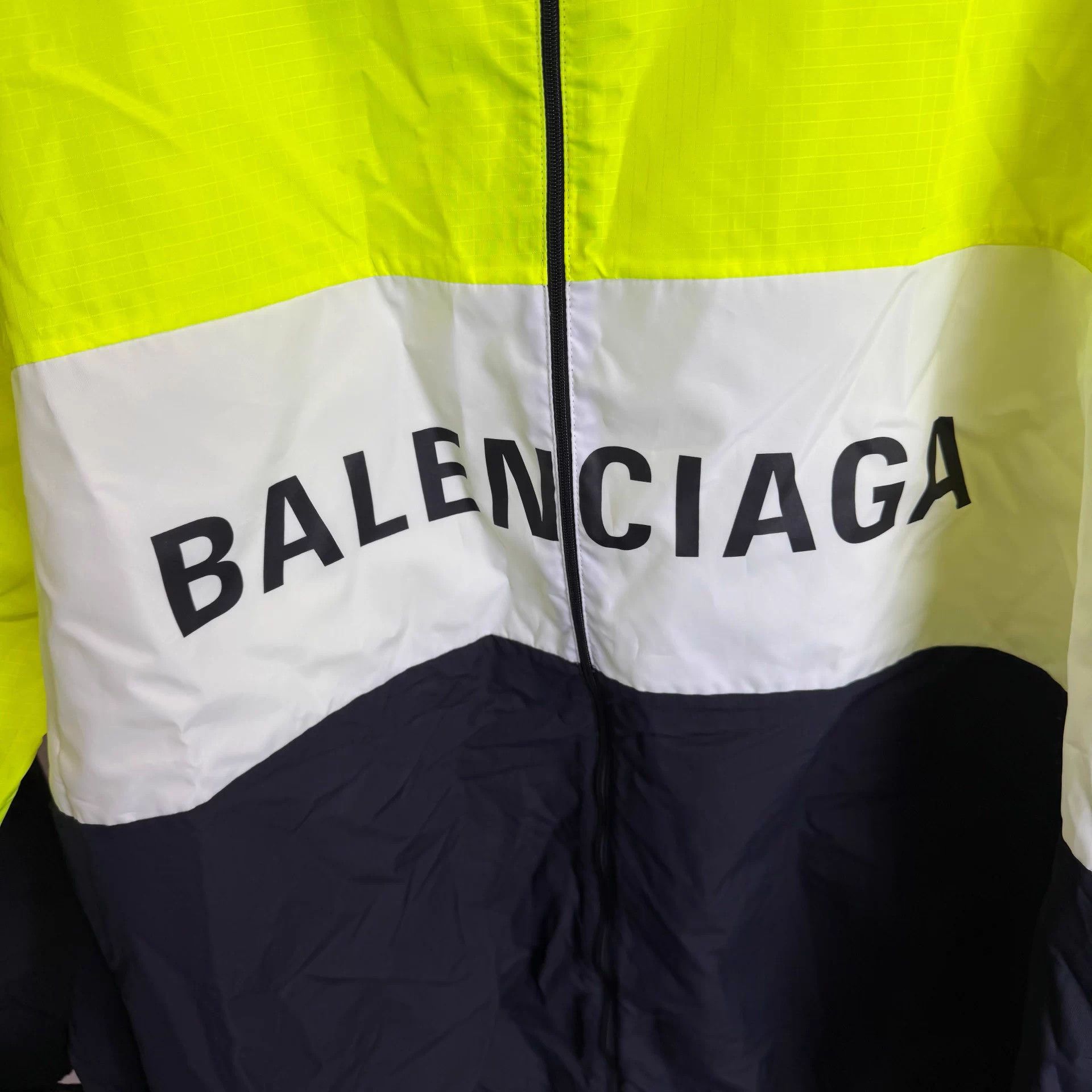 Balenciaga Balenciaga colorblock logo jacket men's 40 yellow Size US XXS / EU 40 - 5 Thumbnail