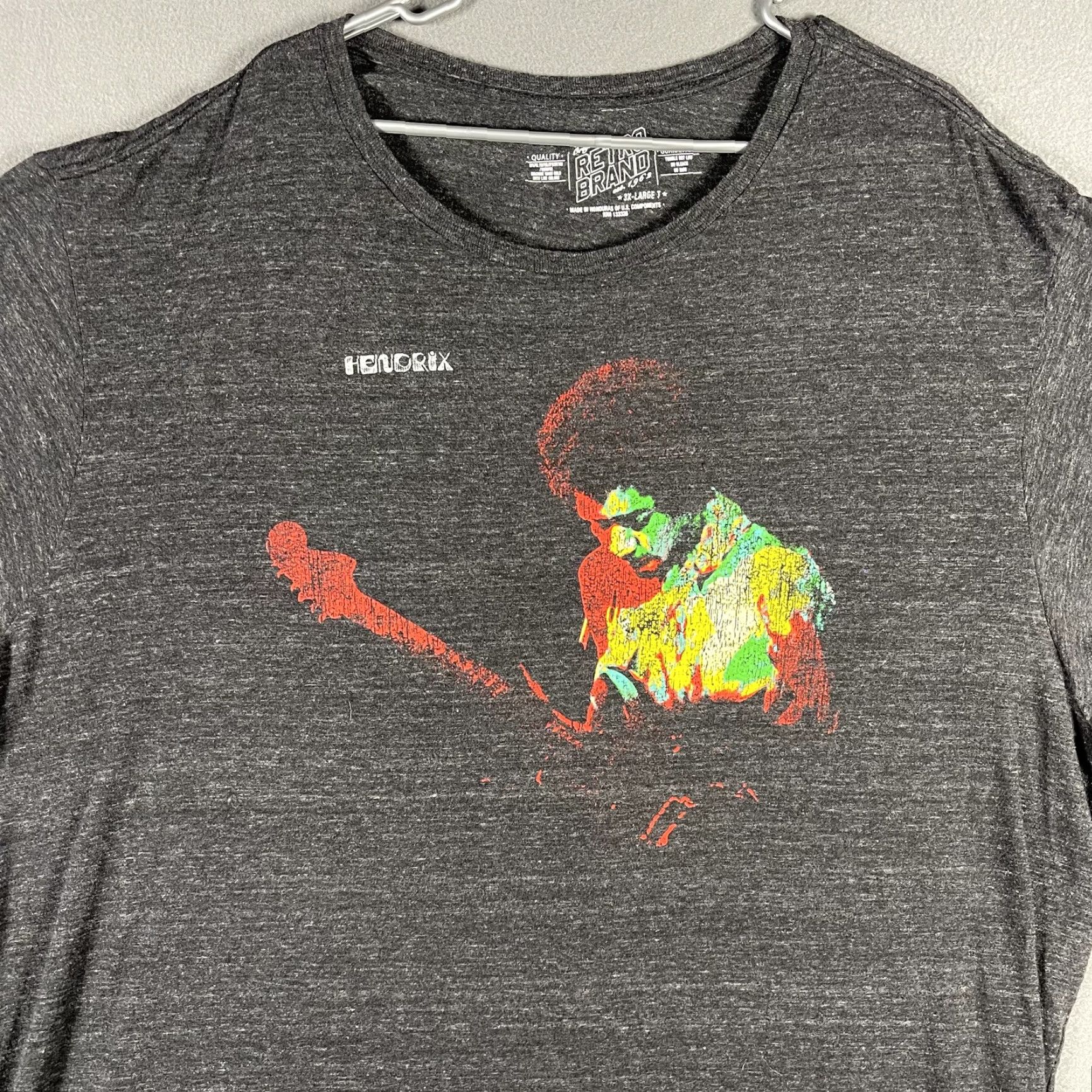 Vintage VINTAGE Retro Brand Hendrix Shirt Mens 3XL Gray Graphic Jimi Hendrix Tee Rock Music Shirt Size US XXL / EU 58 / 5 - 2 Thumbnail