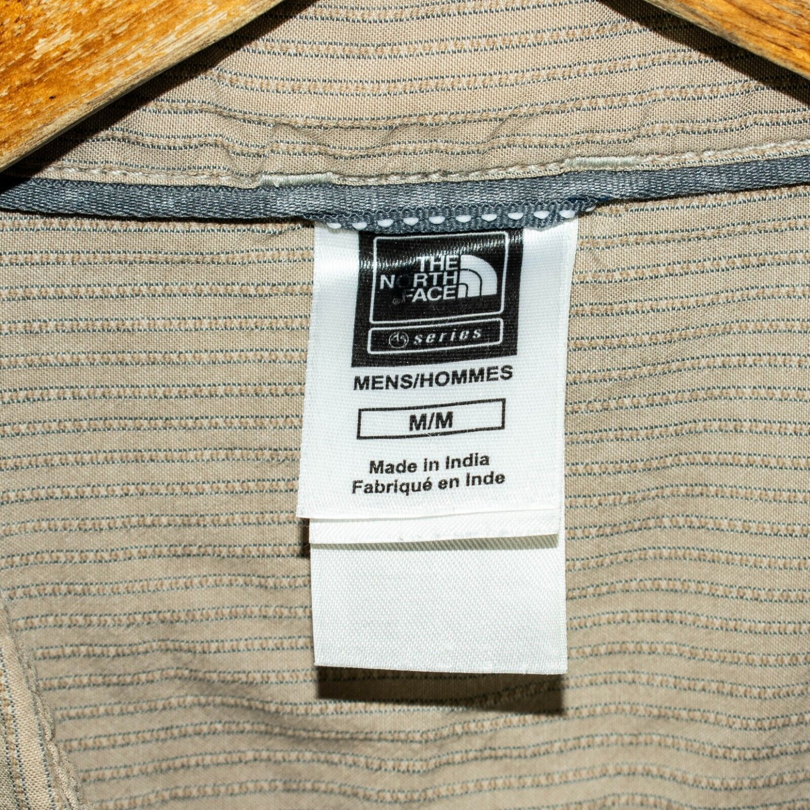 The North Face The North Face Men's Button up Shirt Tan Striped Cotton Size US M / EU 48-50 / 2 - 3 Thumbnail