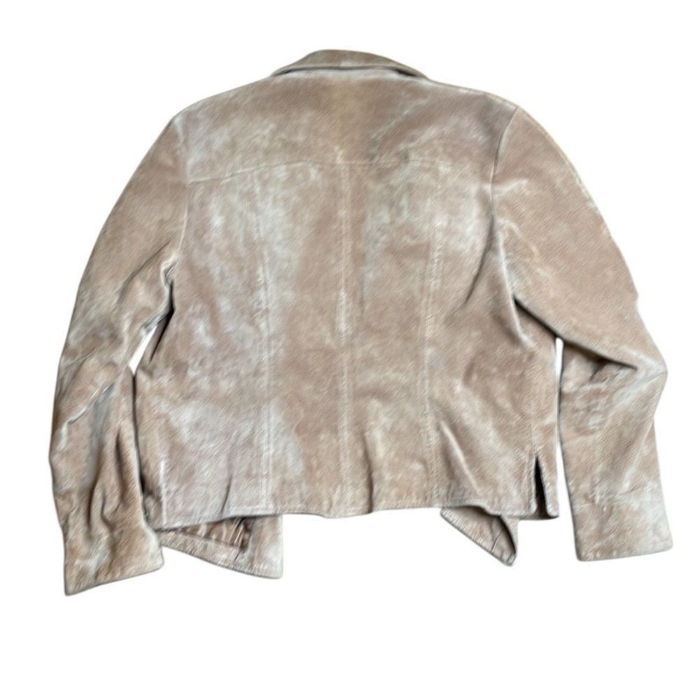 Vintage Y2K Vintage Tan Suede Jacket Button Front Large Live a Littl Size L / US 10 / IT 46 - 6 Thumbnail