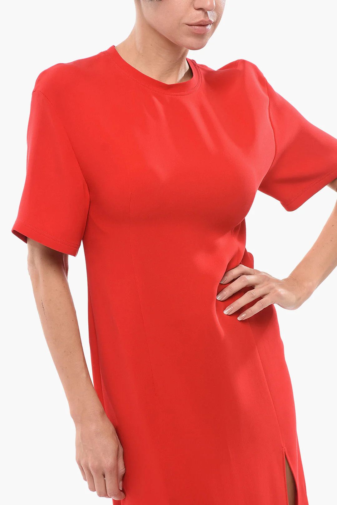 Valentino og1mm0426 Long Silk Dress in Red Size M / US 6-8 / IT 42-44 - 4 Thumbnail