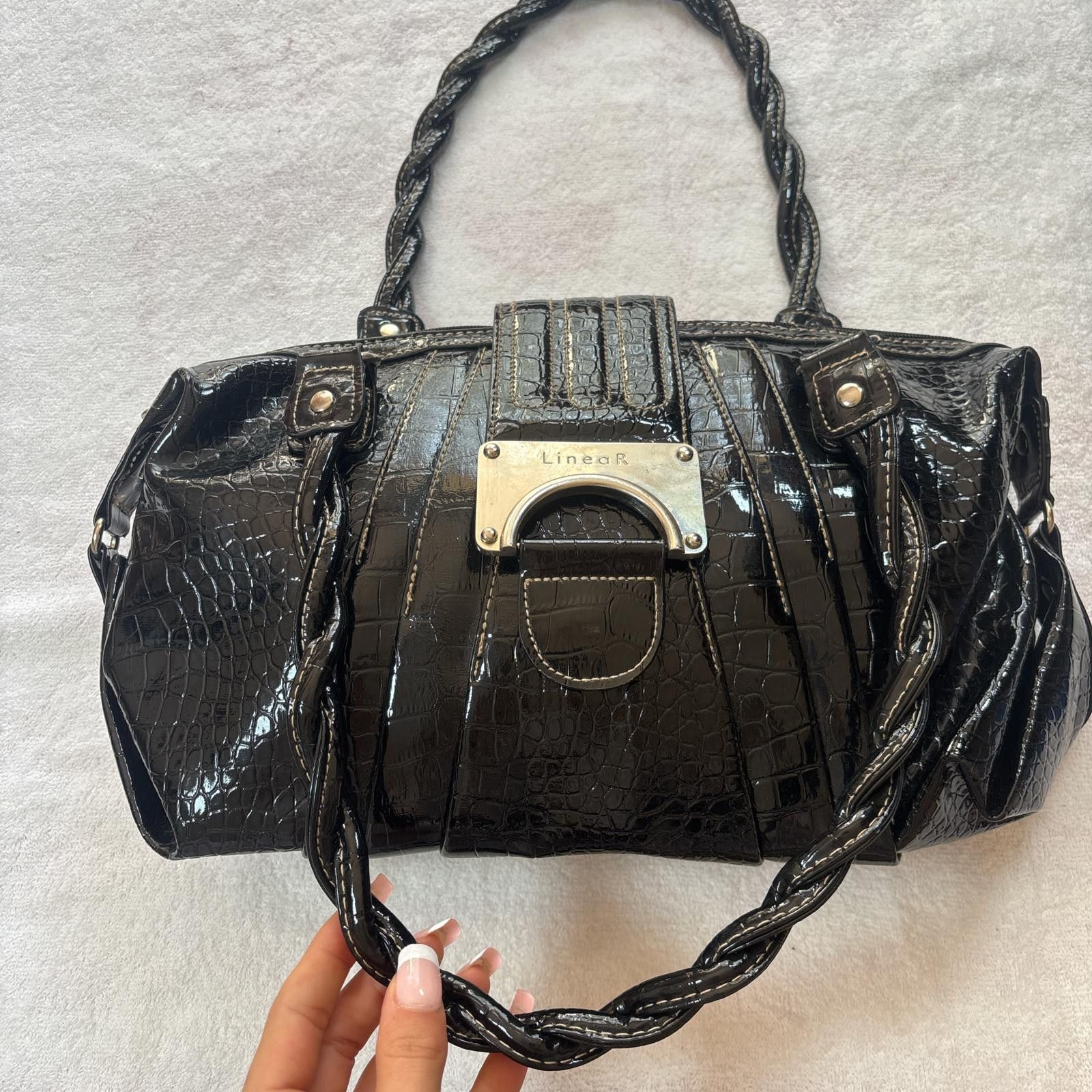 Other y2k grunge black leather purse Size ONE SIZE - 3 Thumbnail