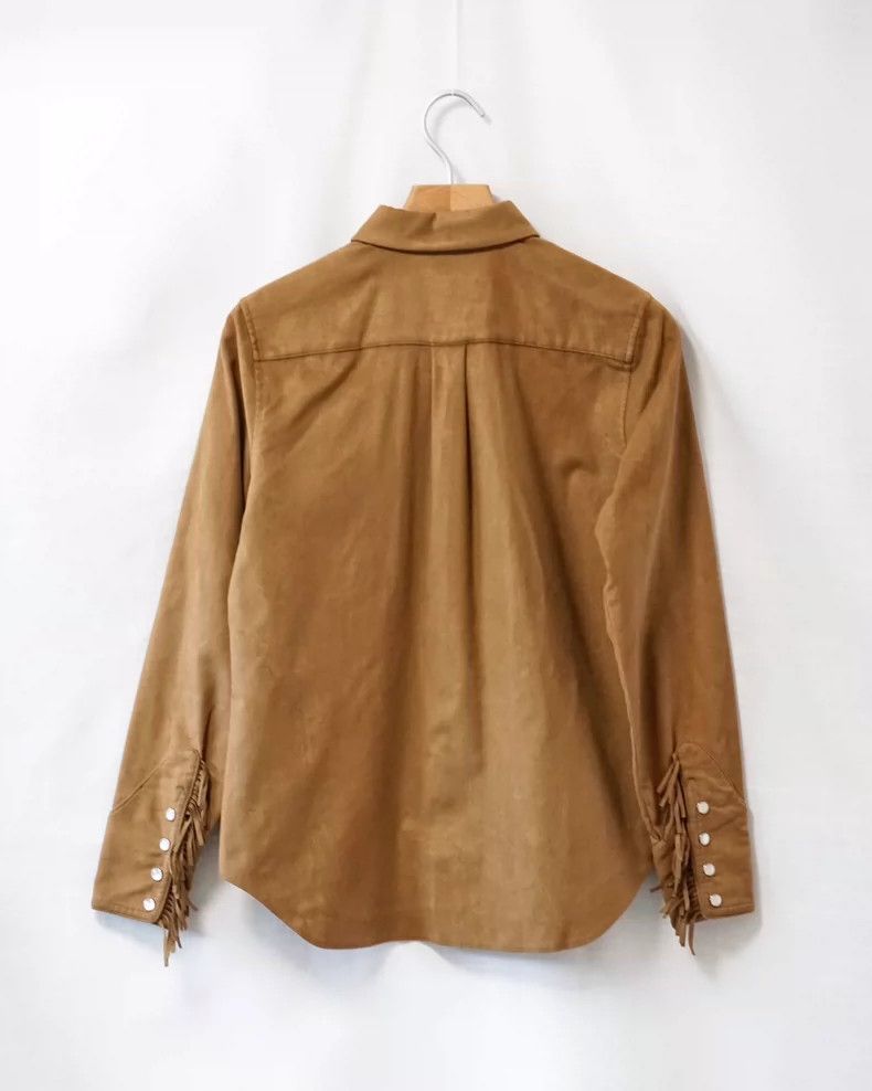 Comme des Garcons Comme des Garcons Denim tassel suede shirt Size US S / EU 44-46 / 1 - 6 Thumbnail