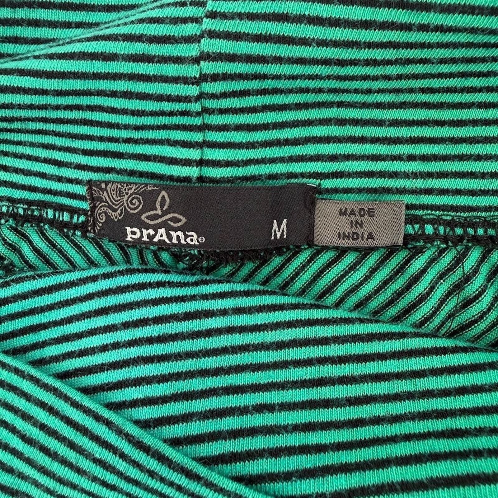 Prana prAna Maxi Skirt Green Striped Boho Stretch Womens Medium Size 30" / US 8 / IT 44 - 4 Thumbnail