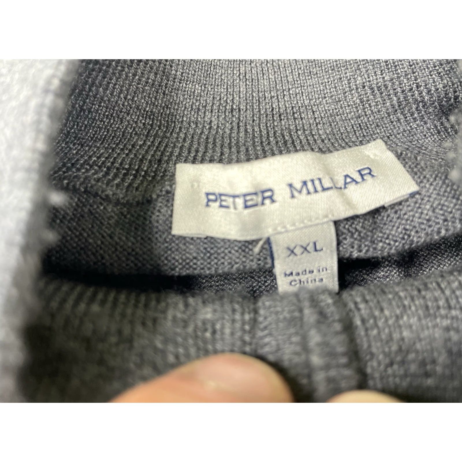 Peter Millar Peter Millar Sweater 1/4 Zip Gray Merino Wool Lyocell 2XL Regular Men Size US XXL / EU 58 / 5 - 4 Thumbnail