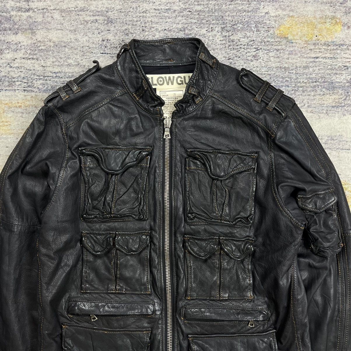 Isamu Katayama Backlash Slow Gun multi pocket cargo deerskin leather jacket Size US M / EU 48-50 / 2 - 4 Thumbnail