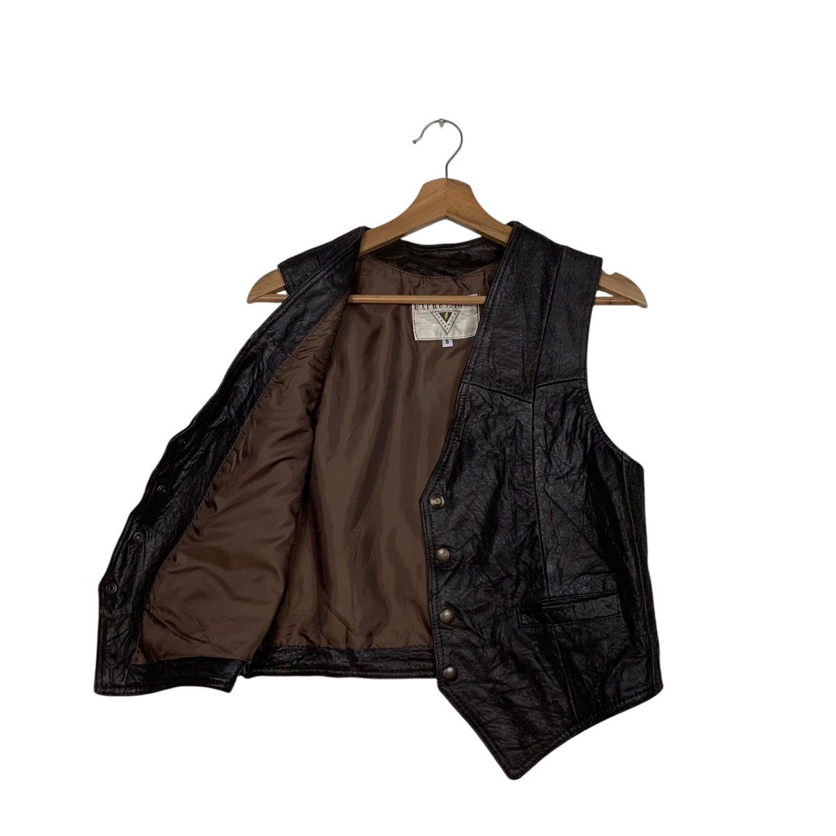 Vintage Vintage 90’s Brown Leather Vest #2759-C124 Size US S / EU 44-46 / 1 - 7 Thumbnail