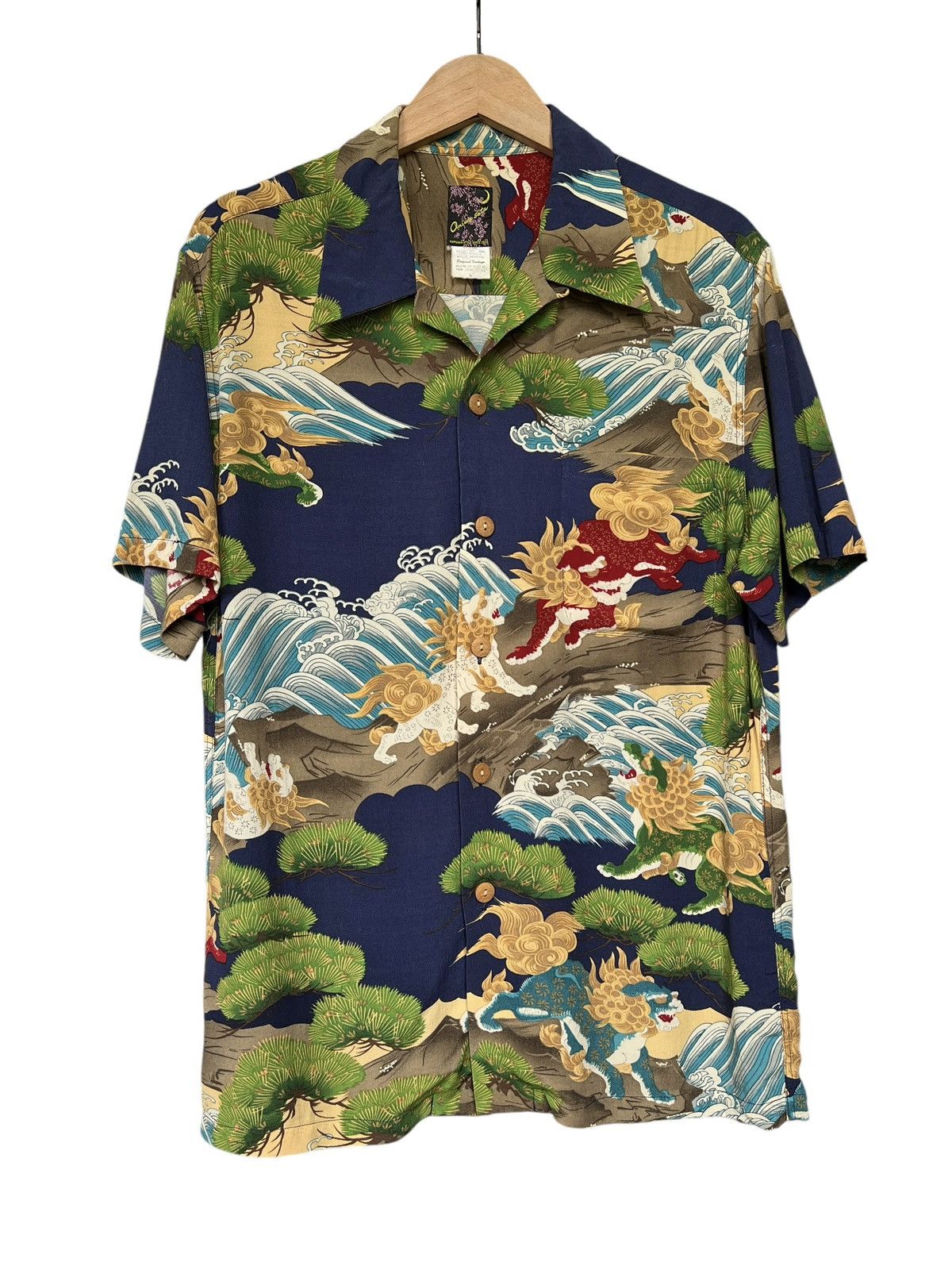 Vintage Oniwa Soto 🇯🇵 Rayon Crepe Hawaiian Shirt