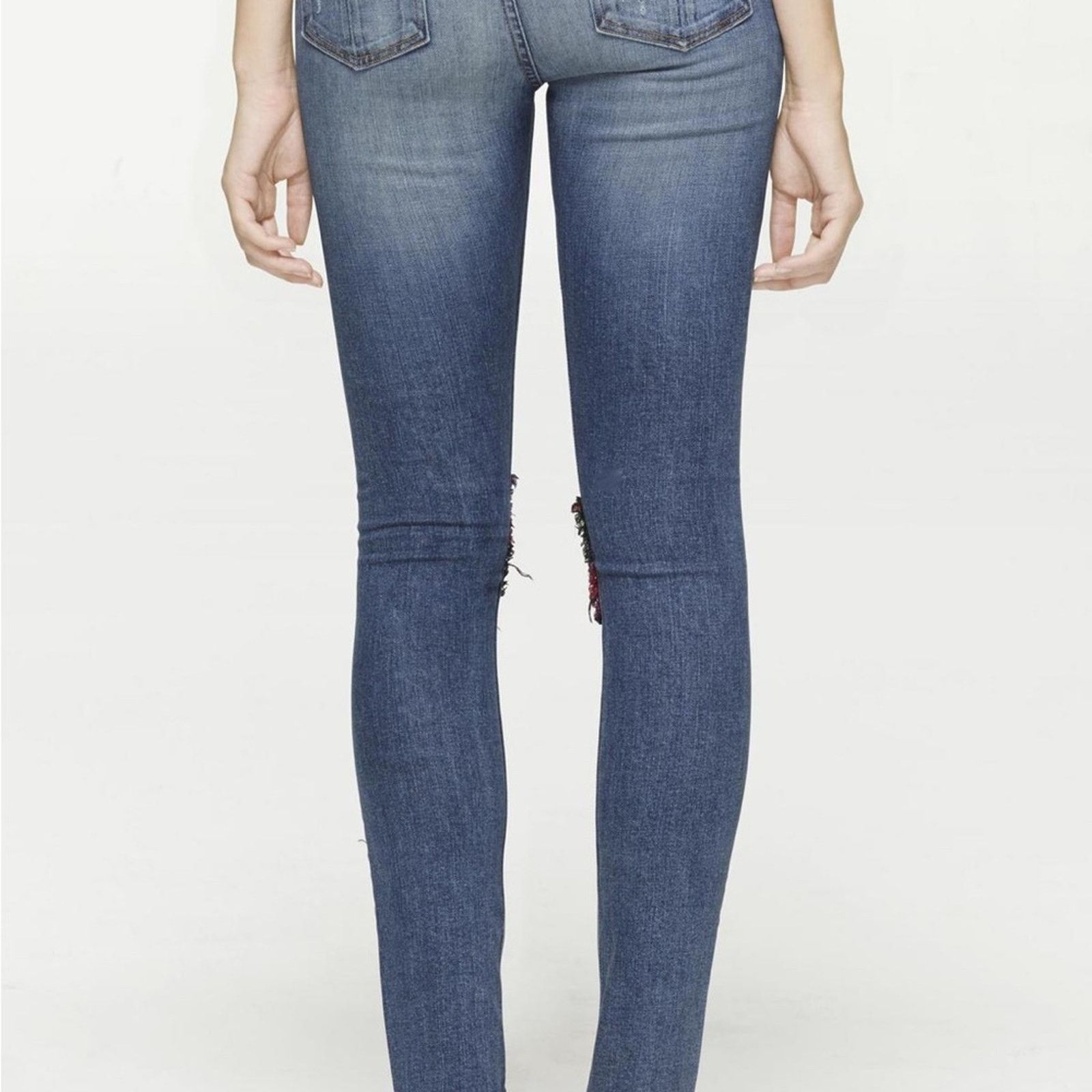 Rag & Bone Rag & Bone Harajuku Patchwork Skinny Denim Jeans Women’s 28 Size 28" / US 6 / IT 42 - 3 Thumbnail