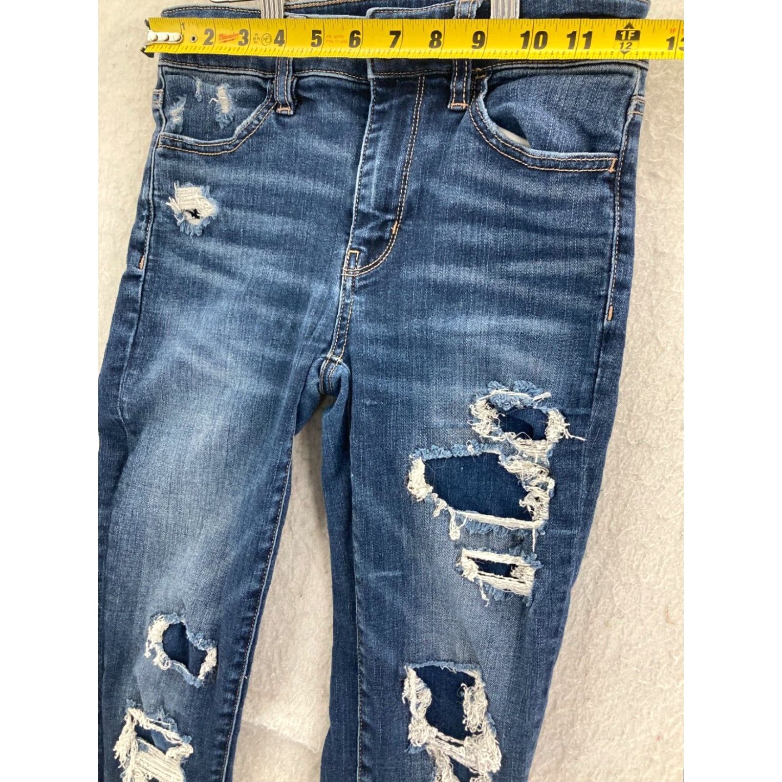 American Eagle Outfitters American Eagle Outfitters Jeans Womens 0 Blue Denim Stretch Skinny Next Level Jeans - Adult Regular Size 0 Blue Denim Size 25" / US 0 / IT 36 - 2 Thumbnail
