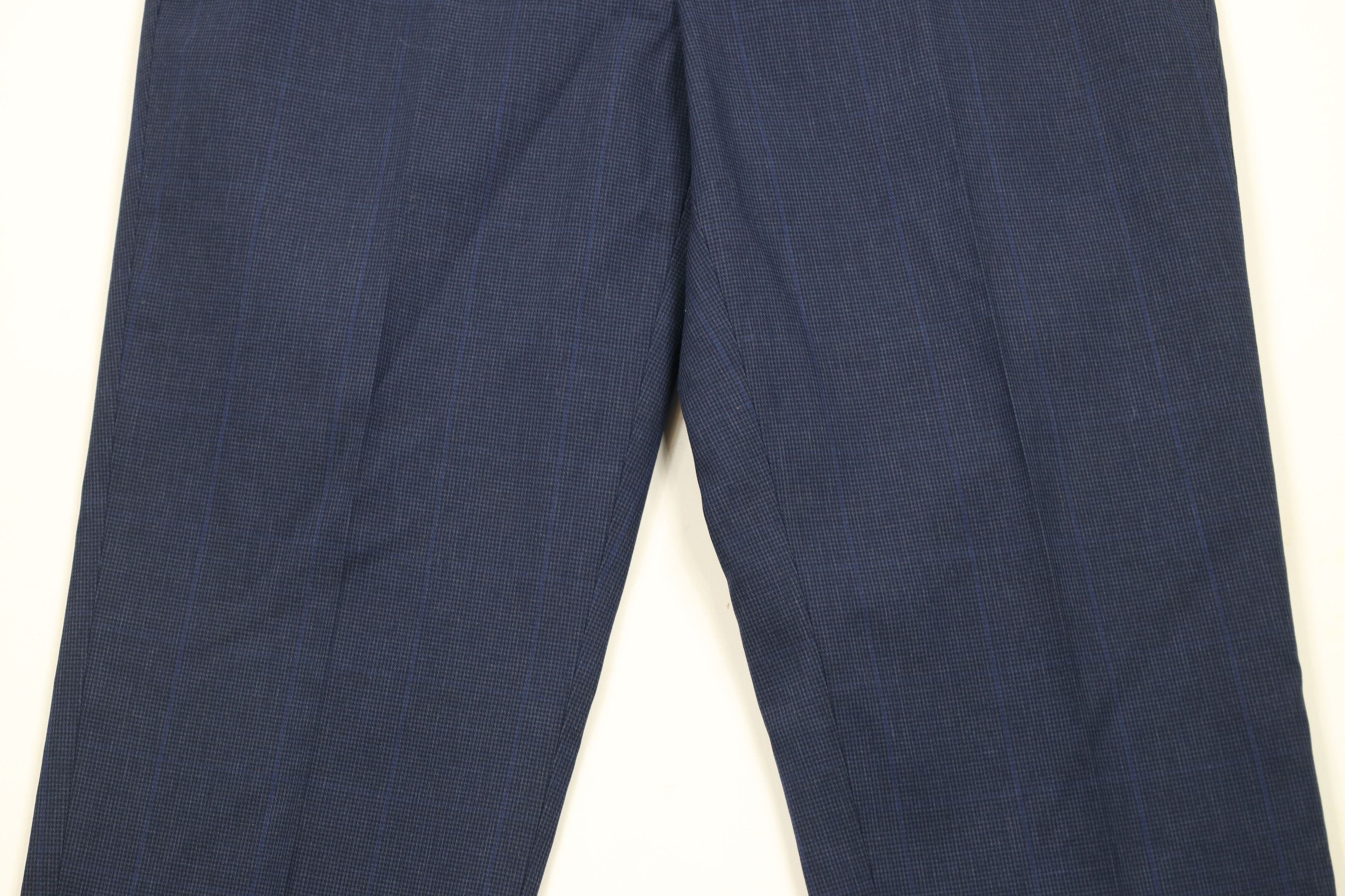 Brooks Brothers × Vintage Brooks Brothers Chino Clark Houndstooth Dress Pants Blue Size US 38 / EU 54 - 3 Thumbnail