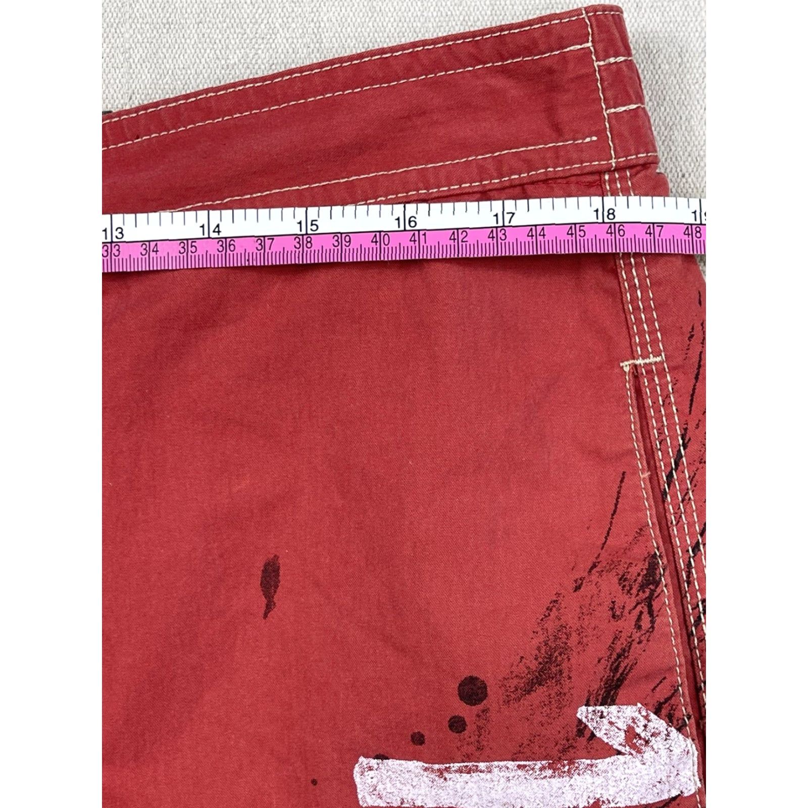 Polo Ralph Lauren VINTAGE Polo Ralph Lauren Mens Cargo Military Fishing Swim Trunks Lined Sz L 90s Red Cotton Quick Dry Pockets Casual Shorts Size US S / EU 44-46 / 1 - 5 Thumbnail