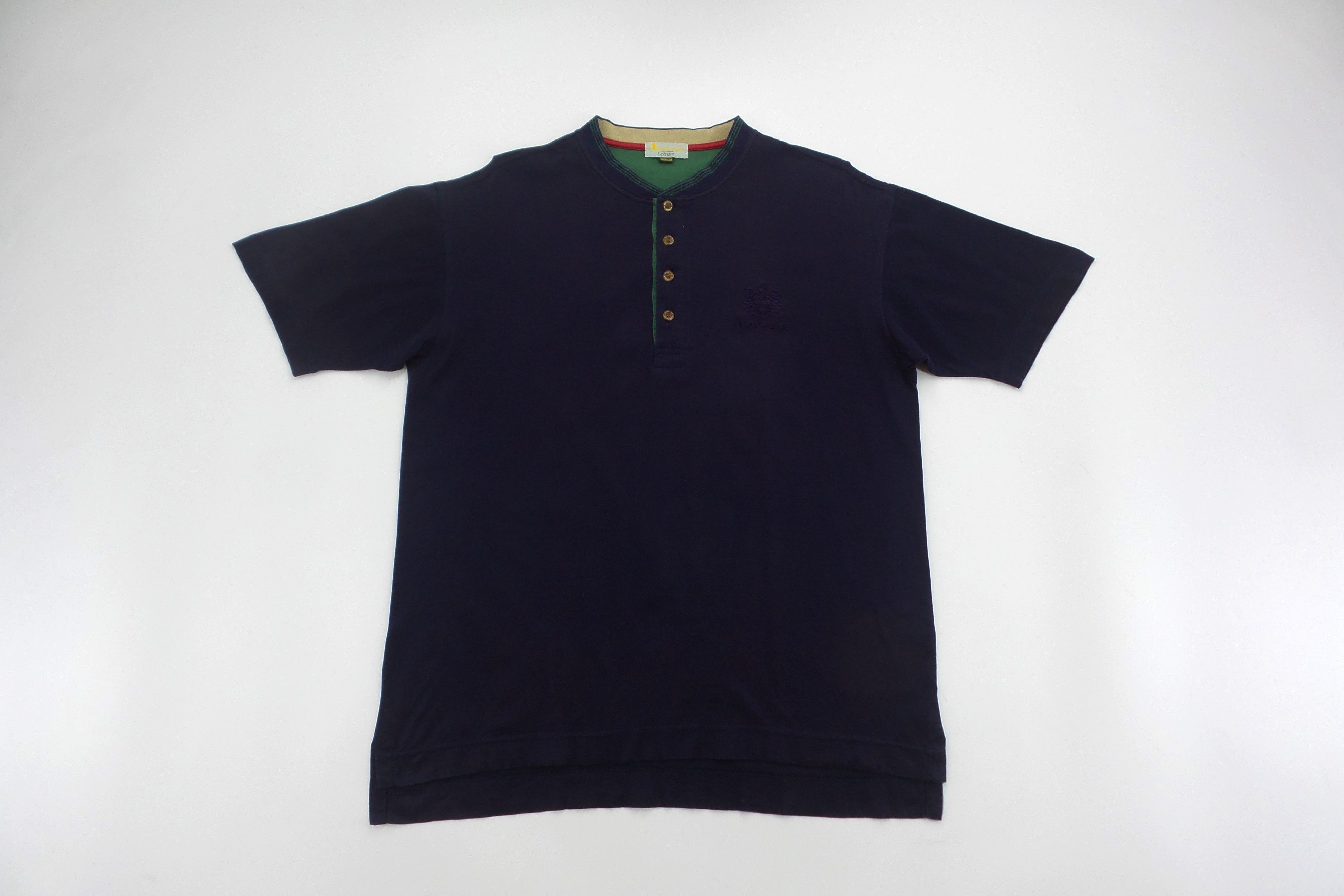 Aquascutum Aquascutum Small Logo Band Collar T-shirts Size US M / EU 48-50 / 2 - 1 Thumbnail