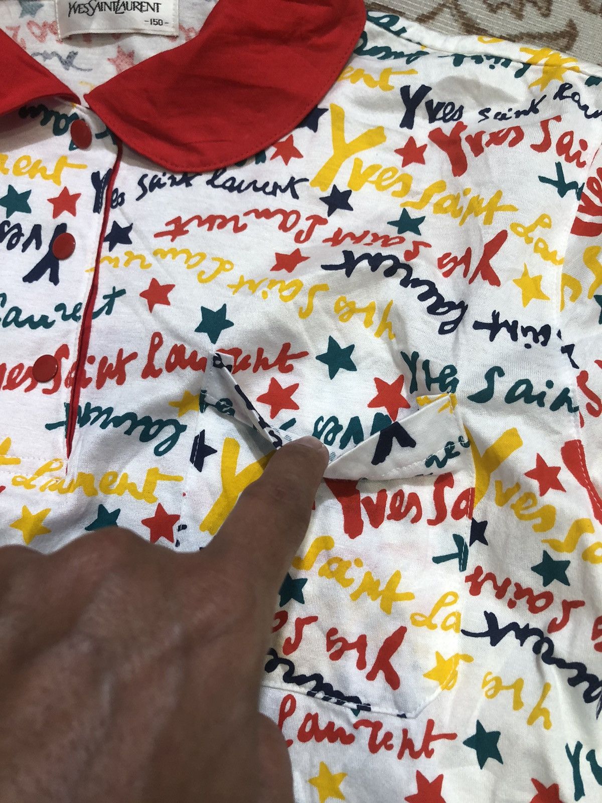 Yves Saint Laurent YVES SAINT LAUREN FULL PRINT POLO TEES Size US XS / EU 42 / 0 - 6 Thumbnail