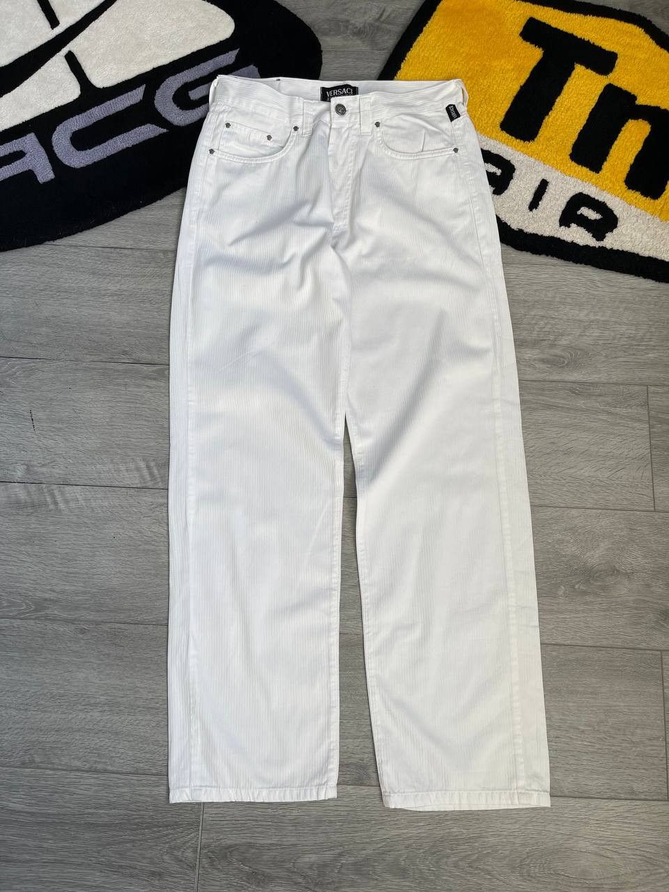 Streetwear × Versace × Vintage versace rare basic velvet classic pants Size US 33 - 9 Thumbnail