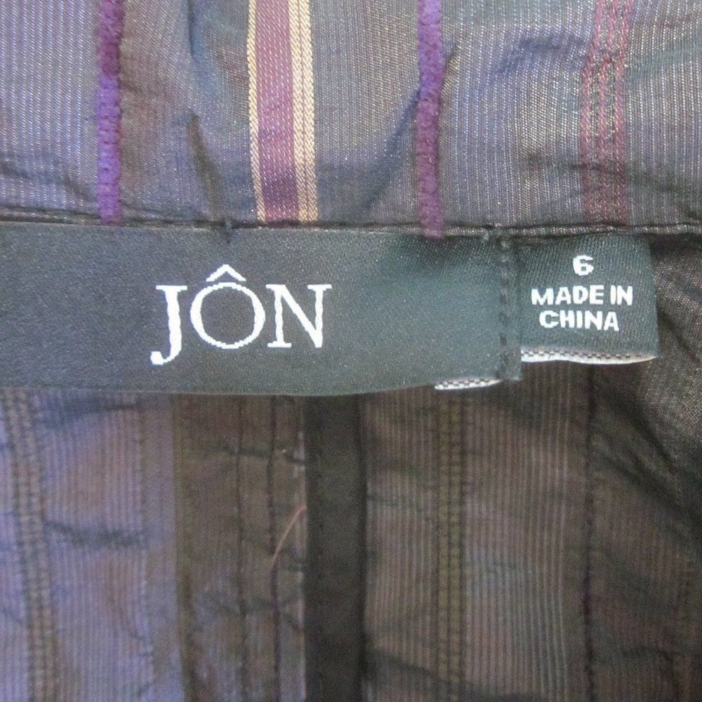Nina Ricci TeriJon "Jon" Purple Metallic Striped Jacket Size M Size S / US 4 / IT 40 - 6 Thumbnail