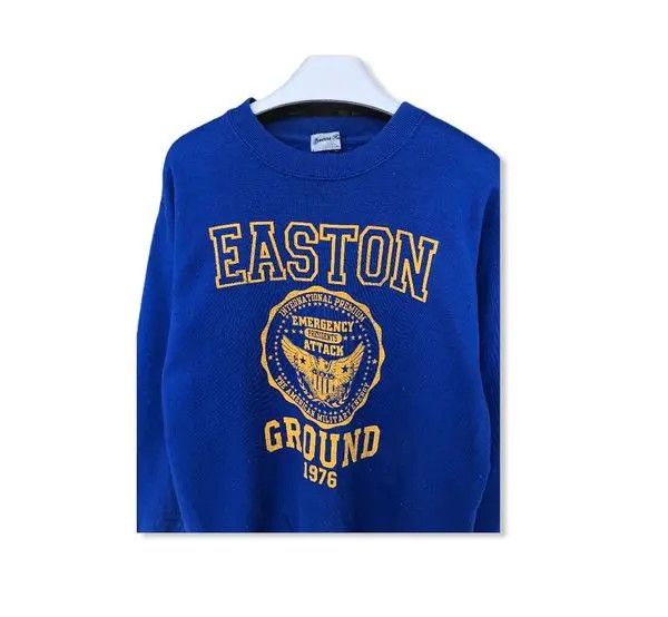 Vintage Vintage Easton Big Logo Sweatshirt Size US M / EU 48-50 / 2 - 2 Thumbnail