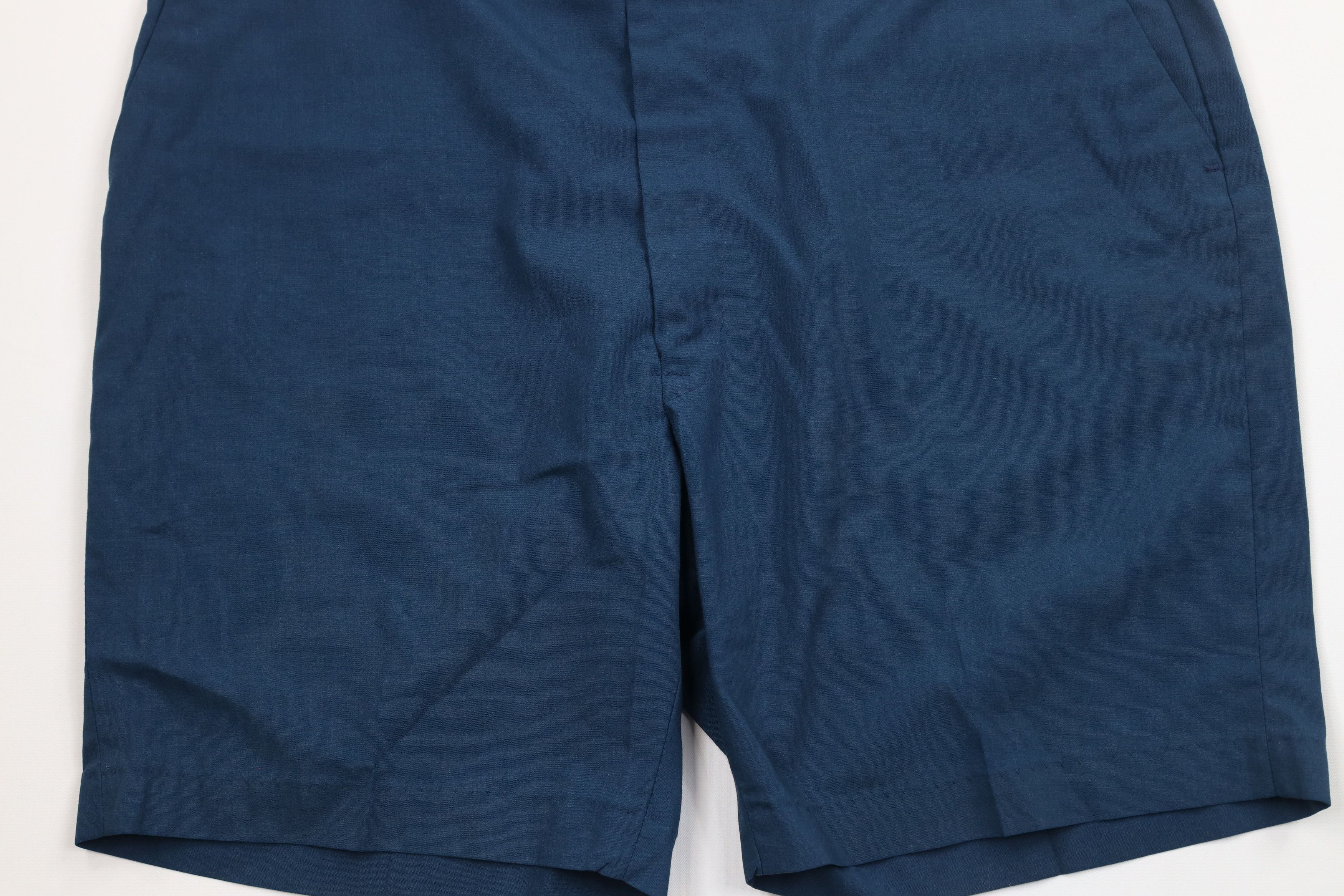 Vintage Vintage 60s 70s Streetwear Above Knee Chino Shorts Blue USA Size US 34 / EU 50 - 3 Thumbnail